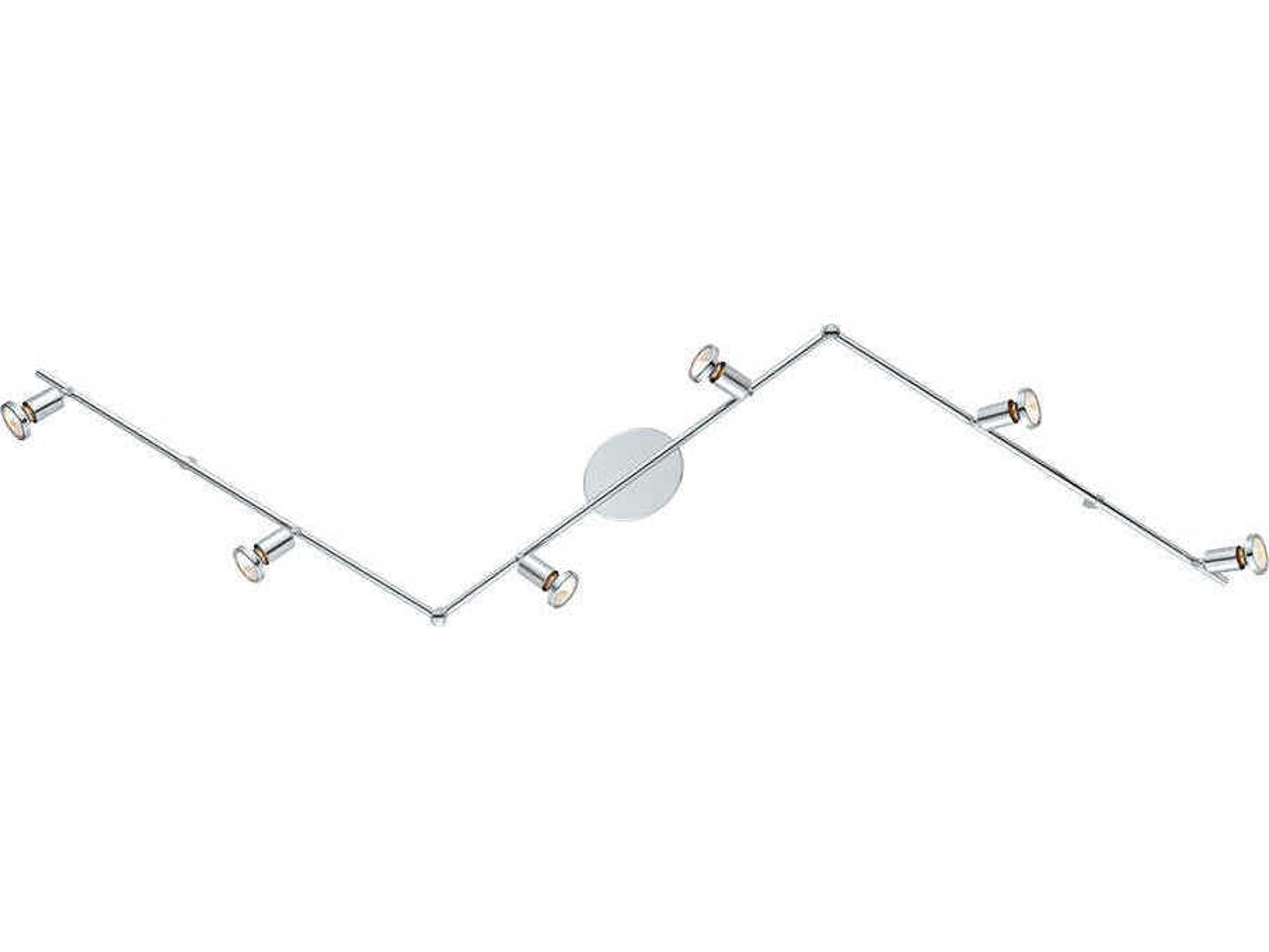 Eglo Buzz 6-Light Chrome Nickel Track & Rail Light