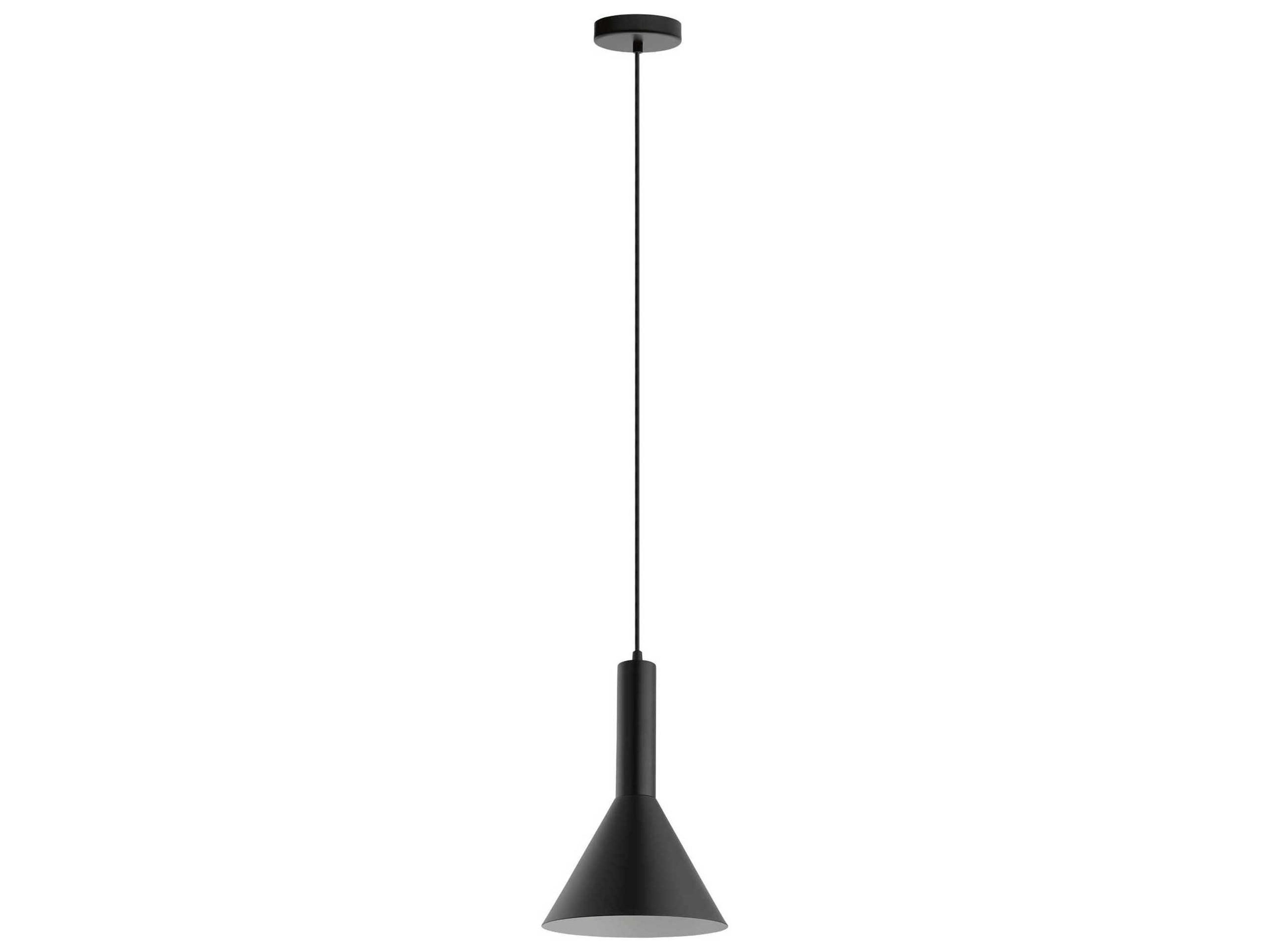 Eglo Canalello 1-Light Matte Black Mini Pendant