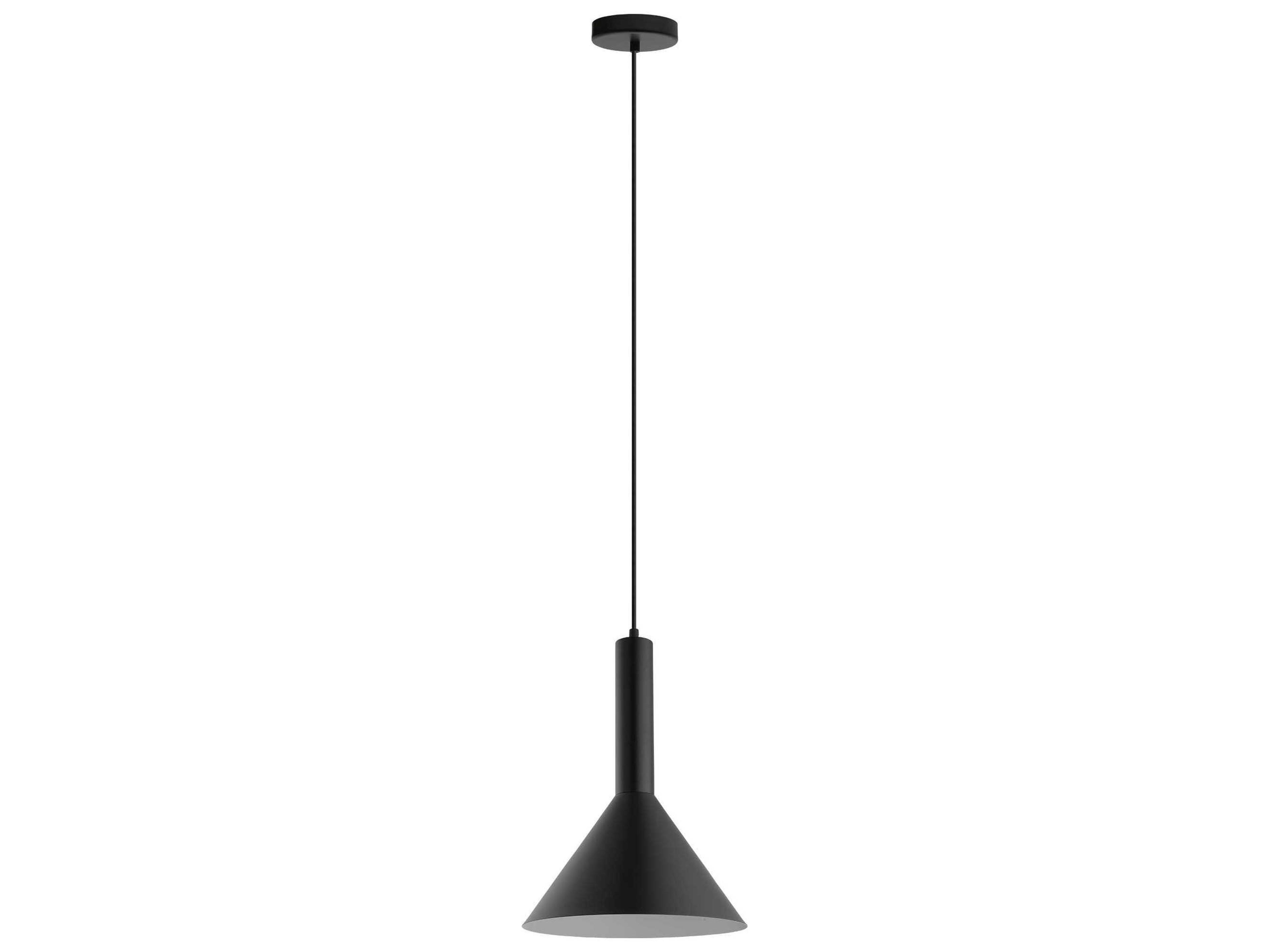Eglo Canalello 1-Light Matte Black Mini Pendant