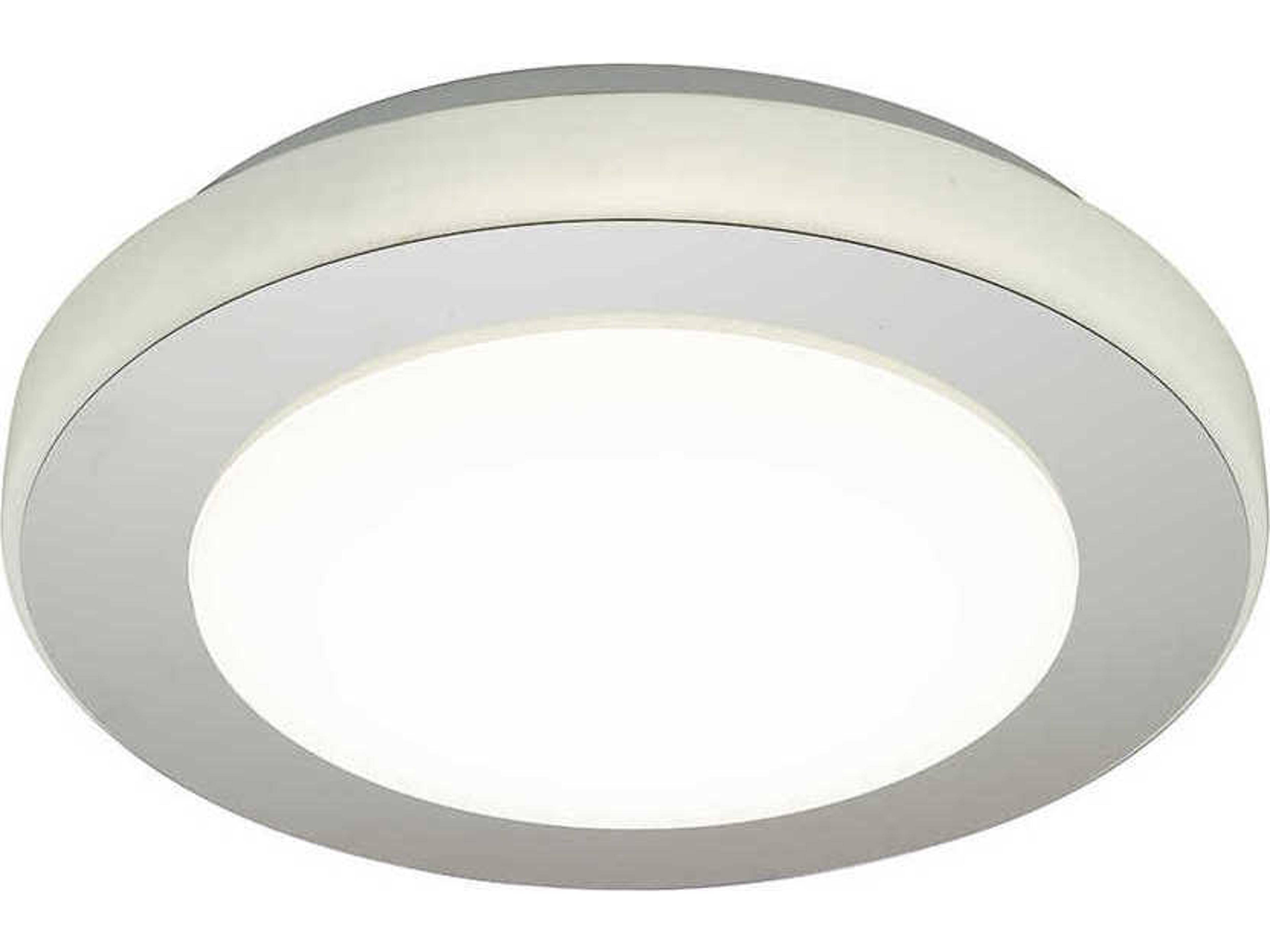 Eglo Carpi 1-Light Chrome Round Flush Mount