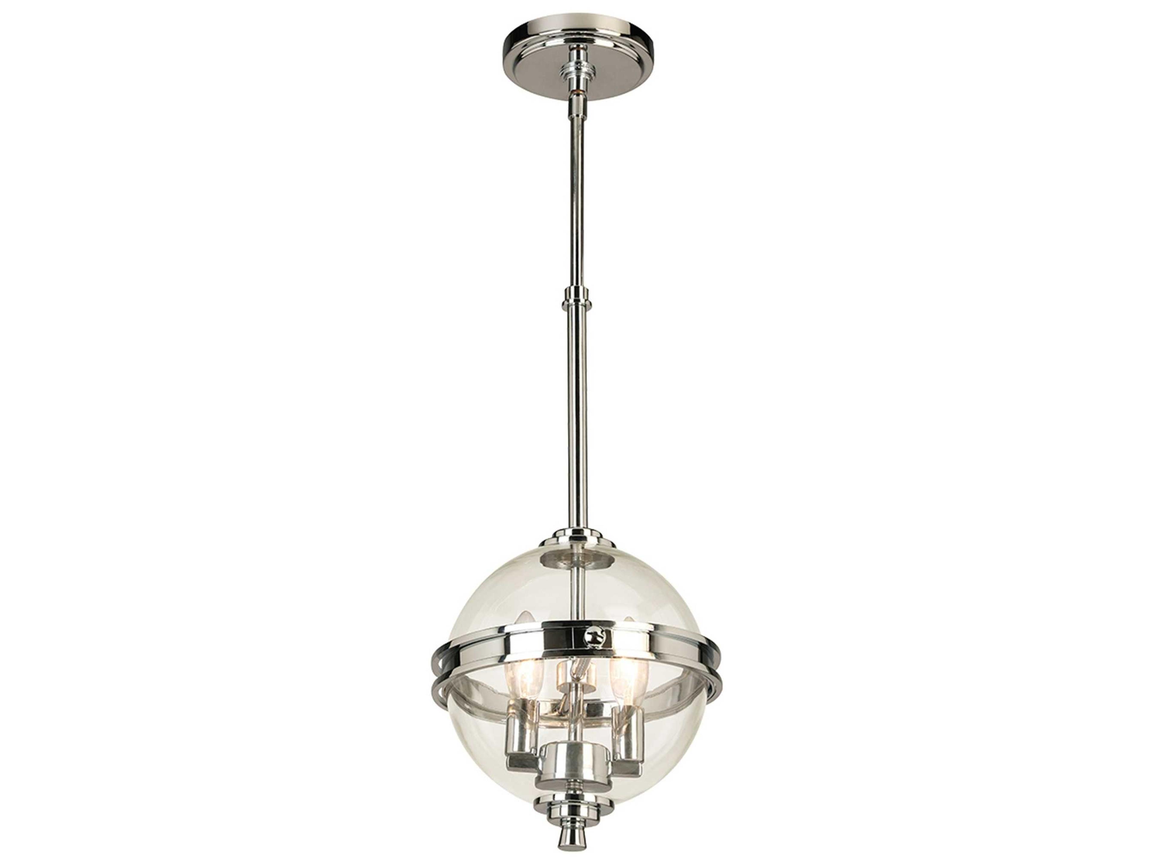 Eglo Cecillia 2-Light Chrome Globe Mini Pendant