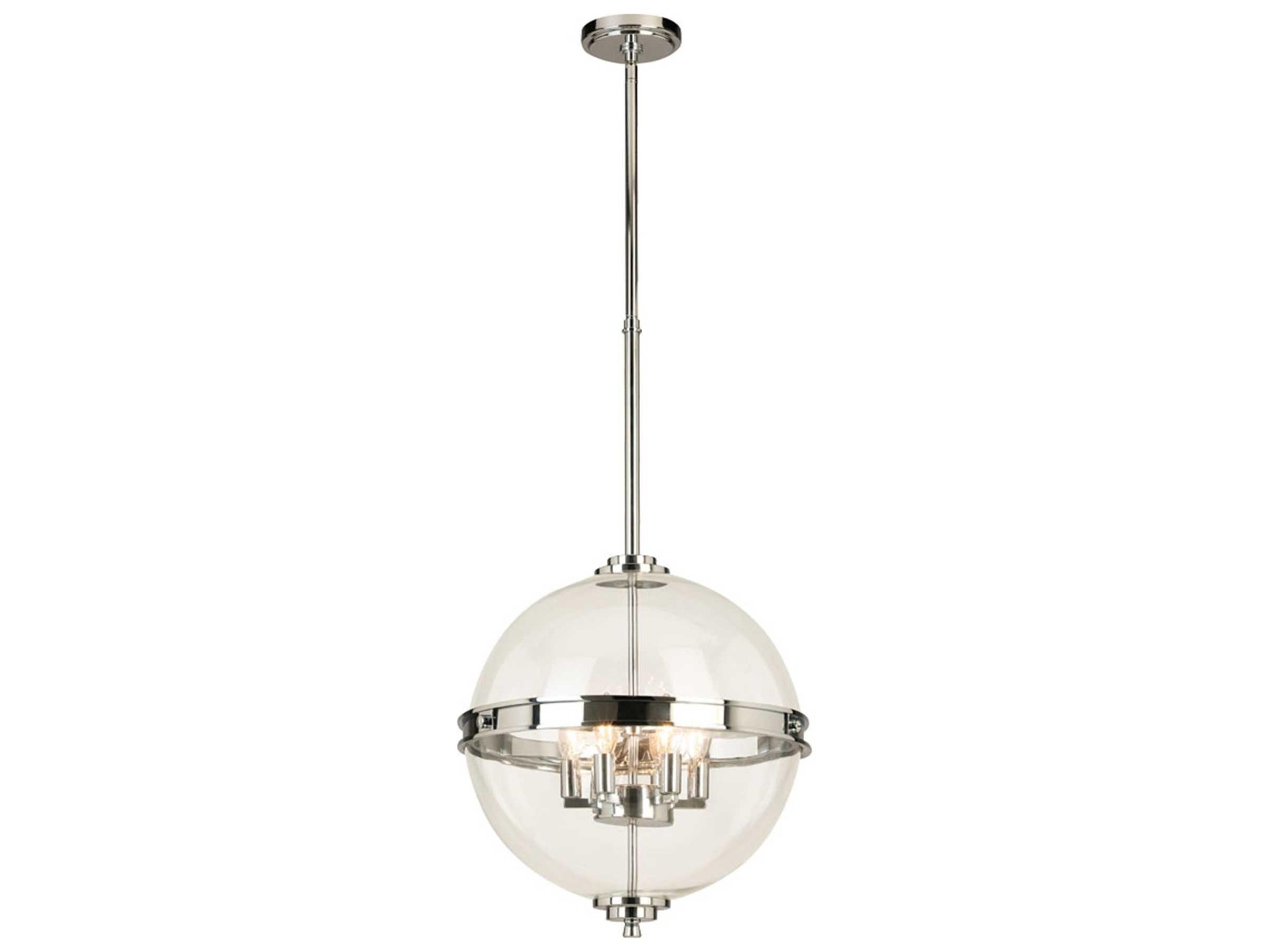 Eglo Cecillia 6-Light Chrome Globe Pendant