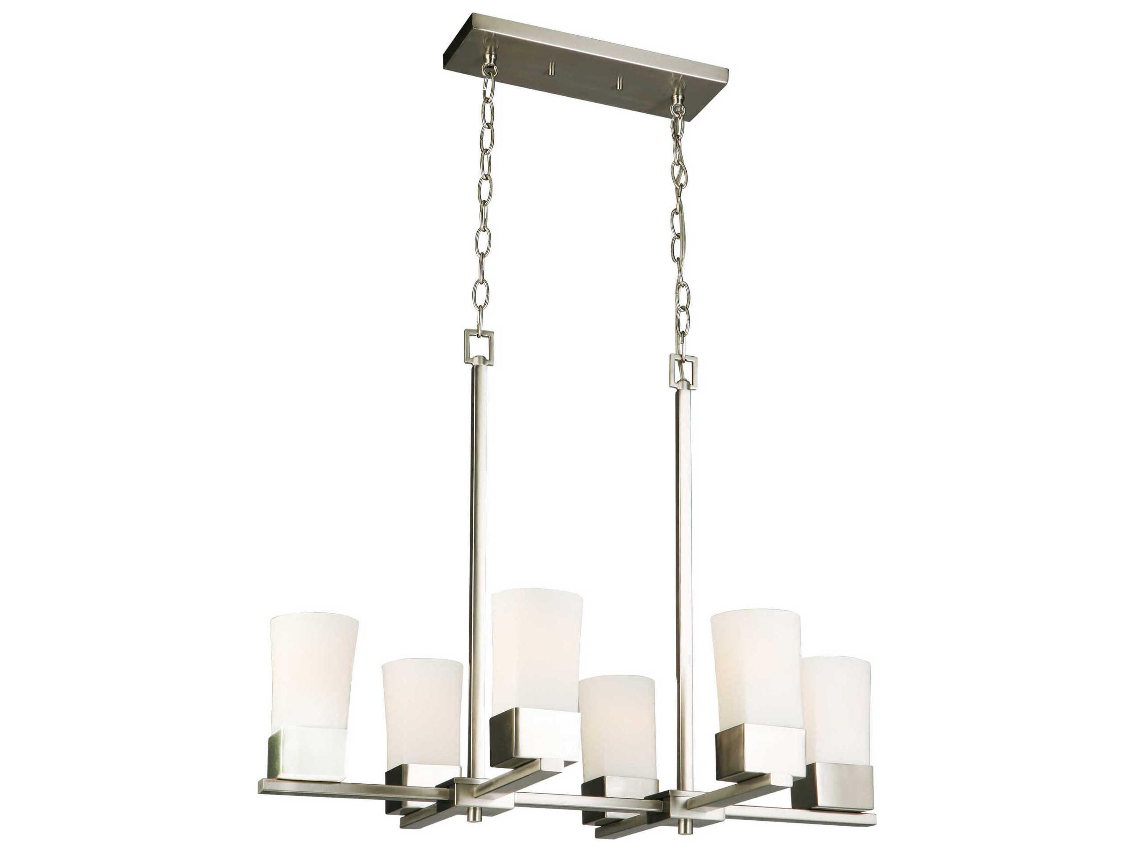 Eglo Ciara Springs 6-Light Brushed Nickel Island Pendant