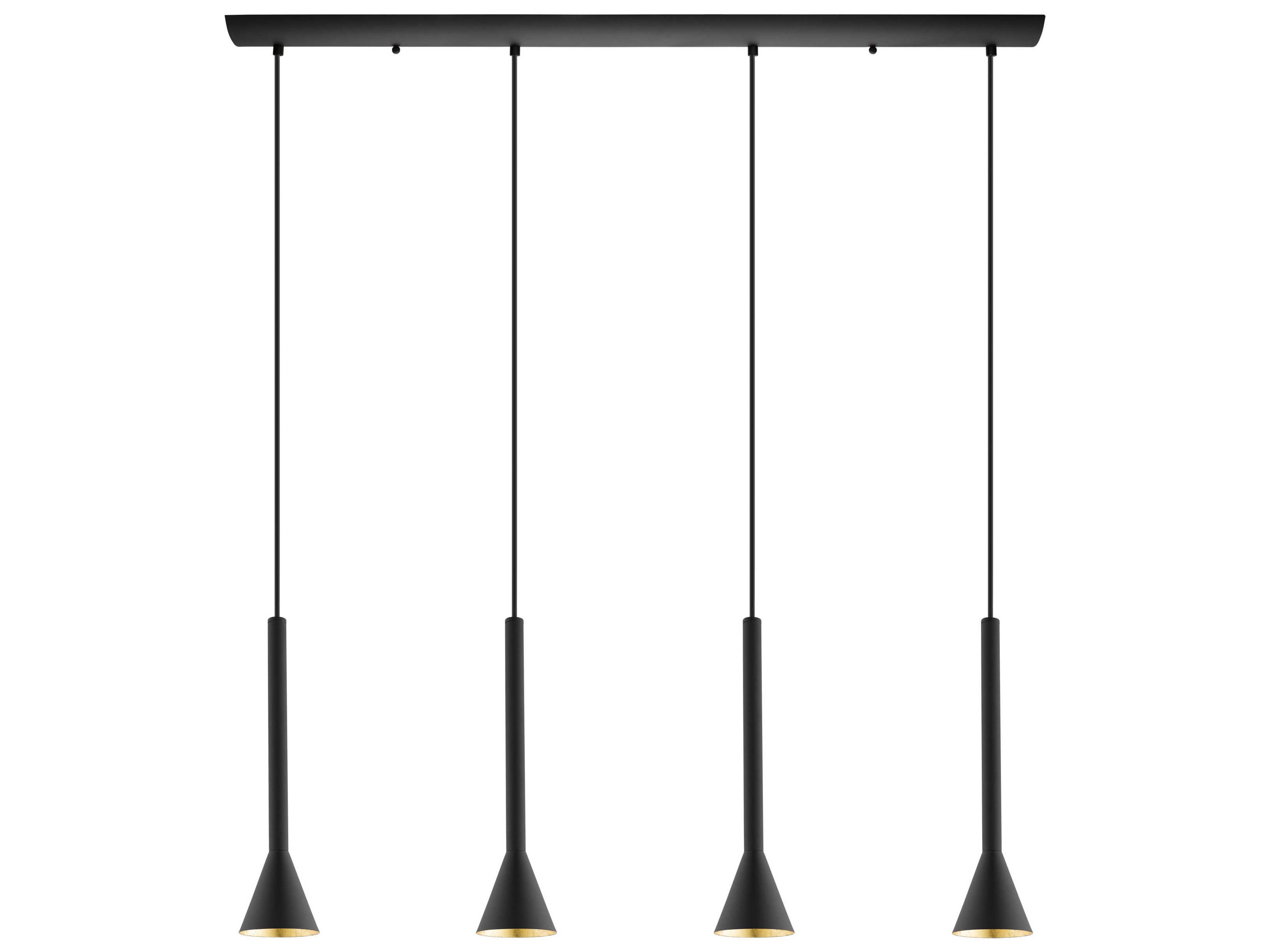 Eglo Cortaderas 1-Light Matte Black Island Pendant