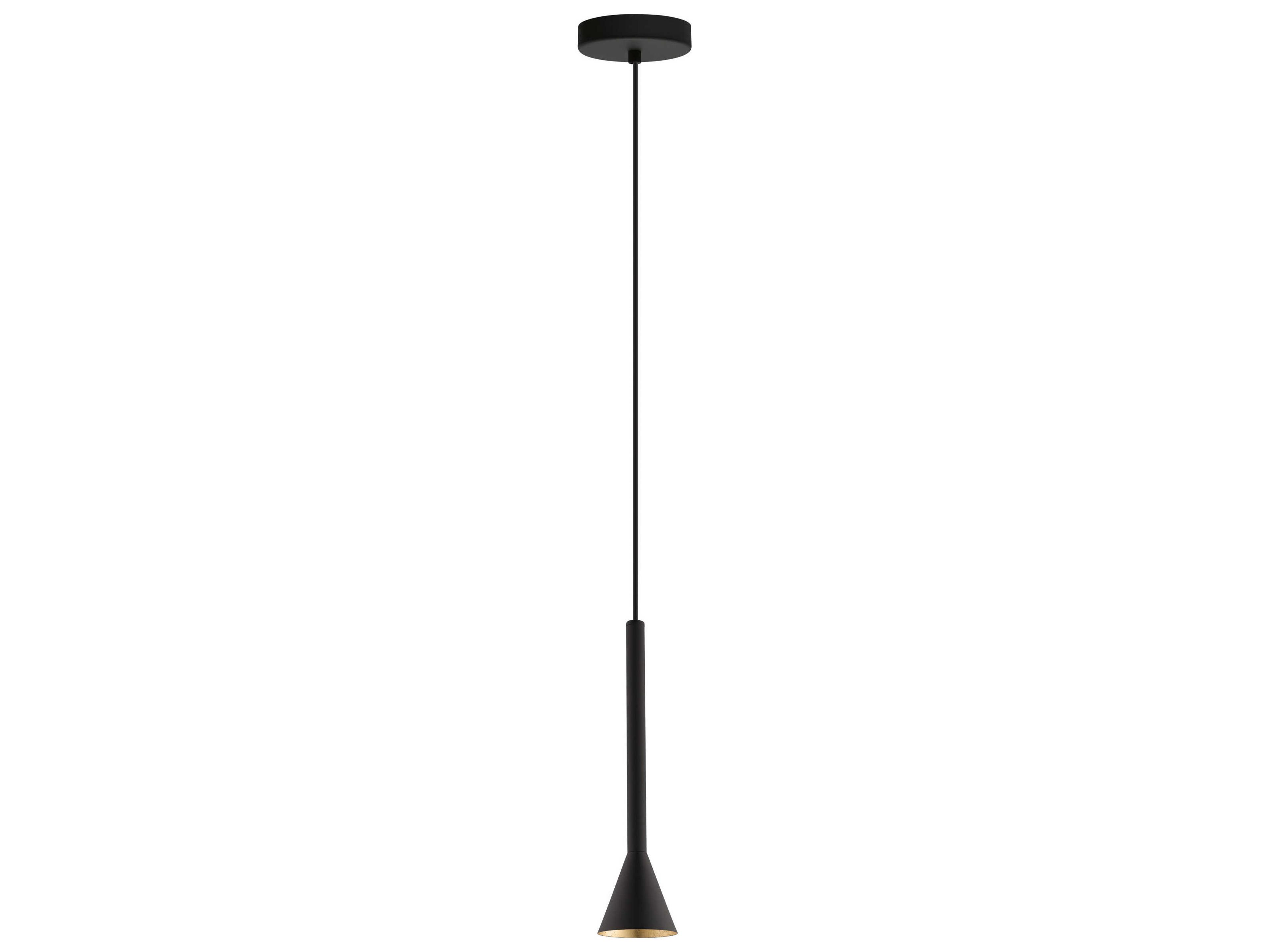 Eglo Cortaderas 1-Light Matte Black Mini Pendant