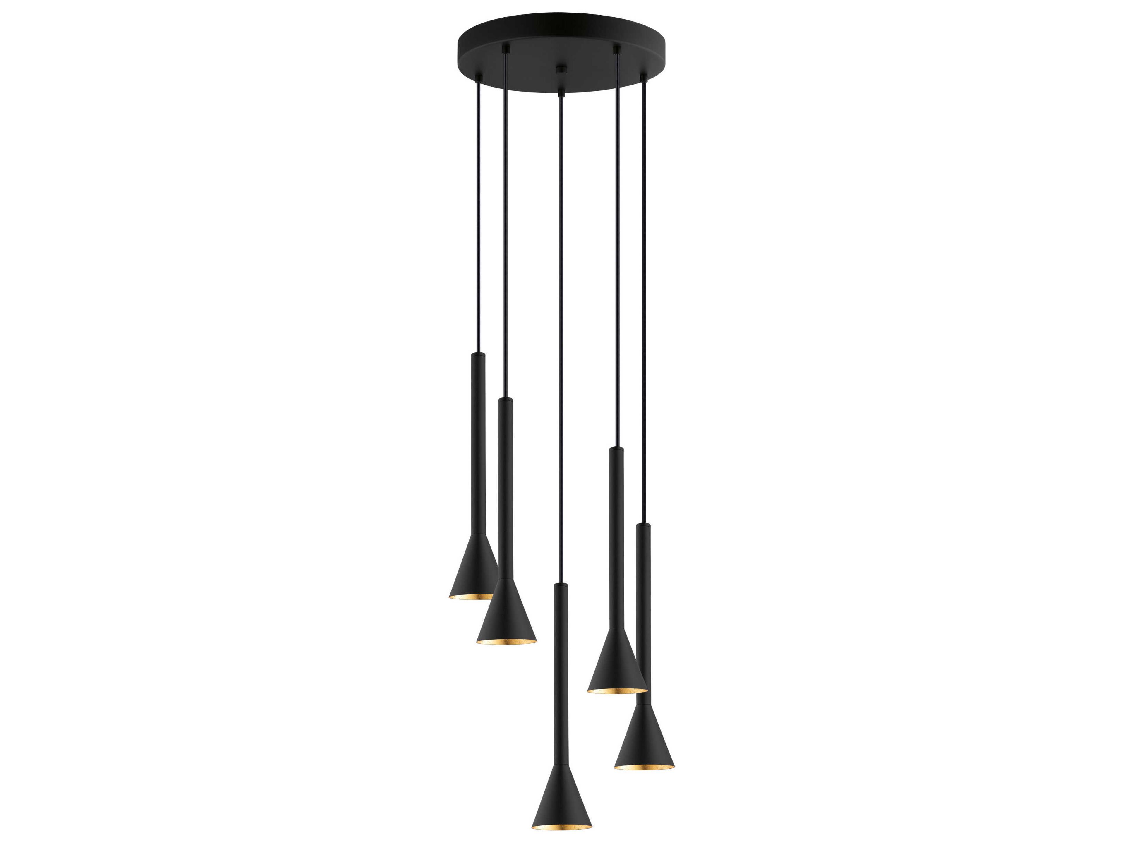 Cortaderas 5-Light Matte Black Pendant