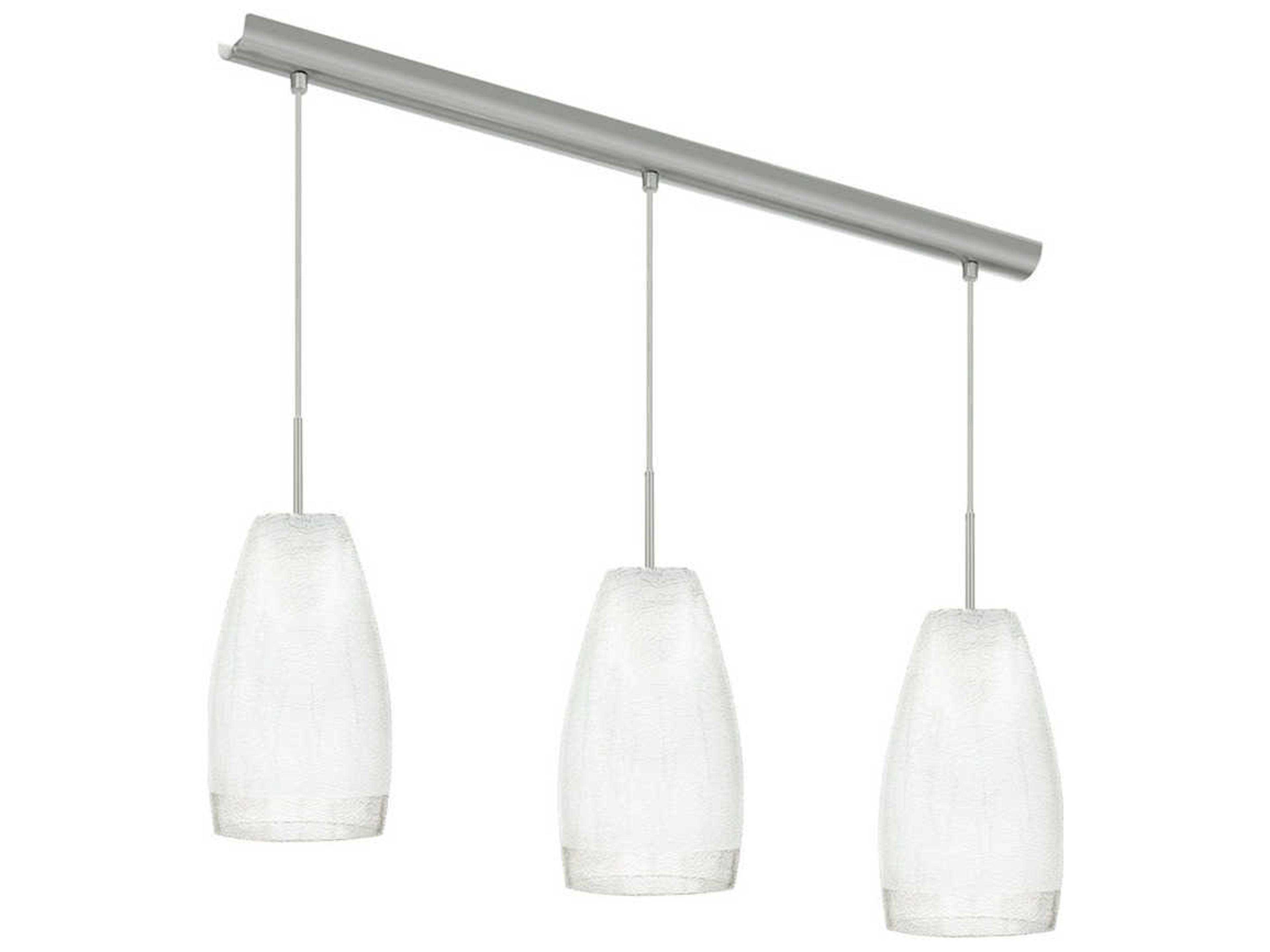 Eglo Crash 3-Light Matte Nickel Bell Island Pendant