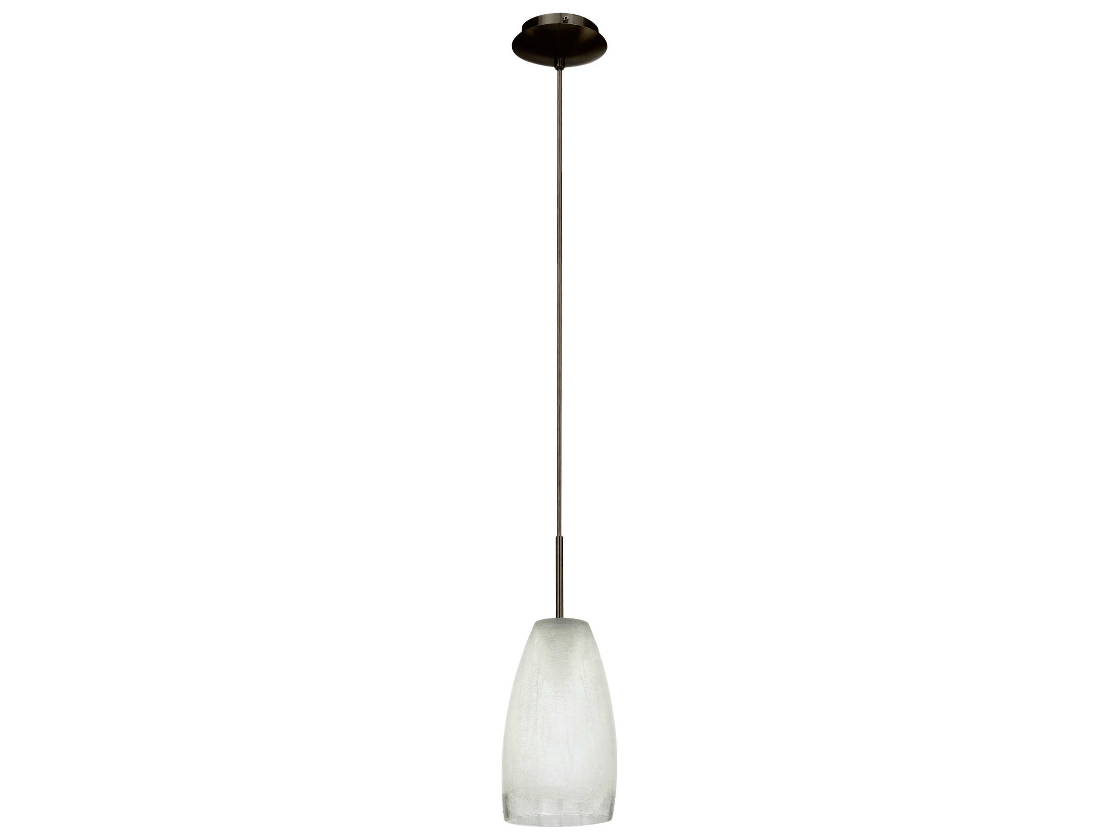 Eglo Crash 1-Light Matte Nickel Bell Mini Pendant