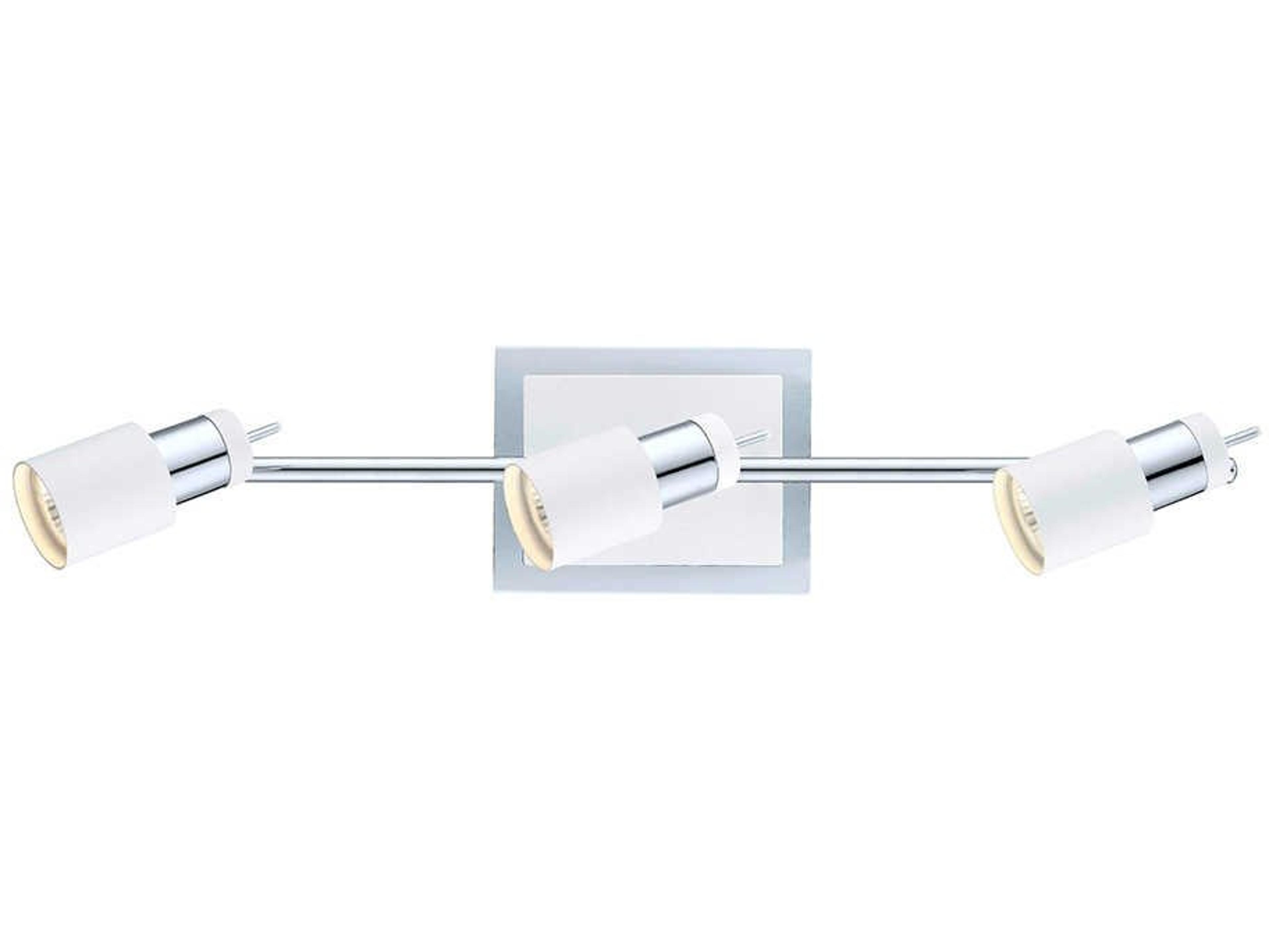 Eglo Davida 3-Light Chrome White Track & Rail Light