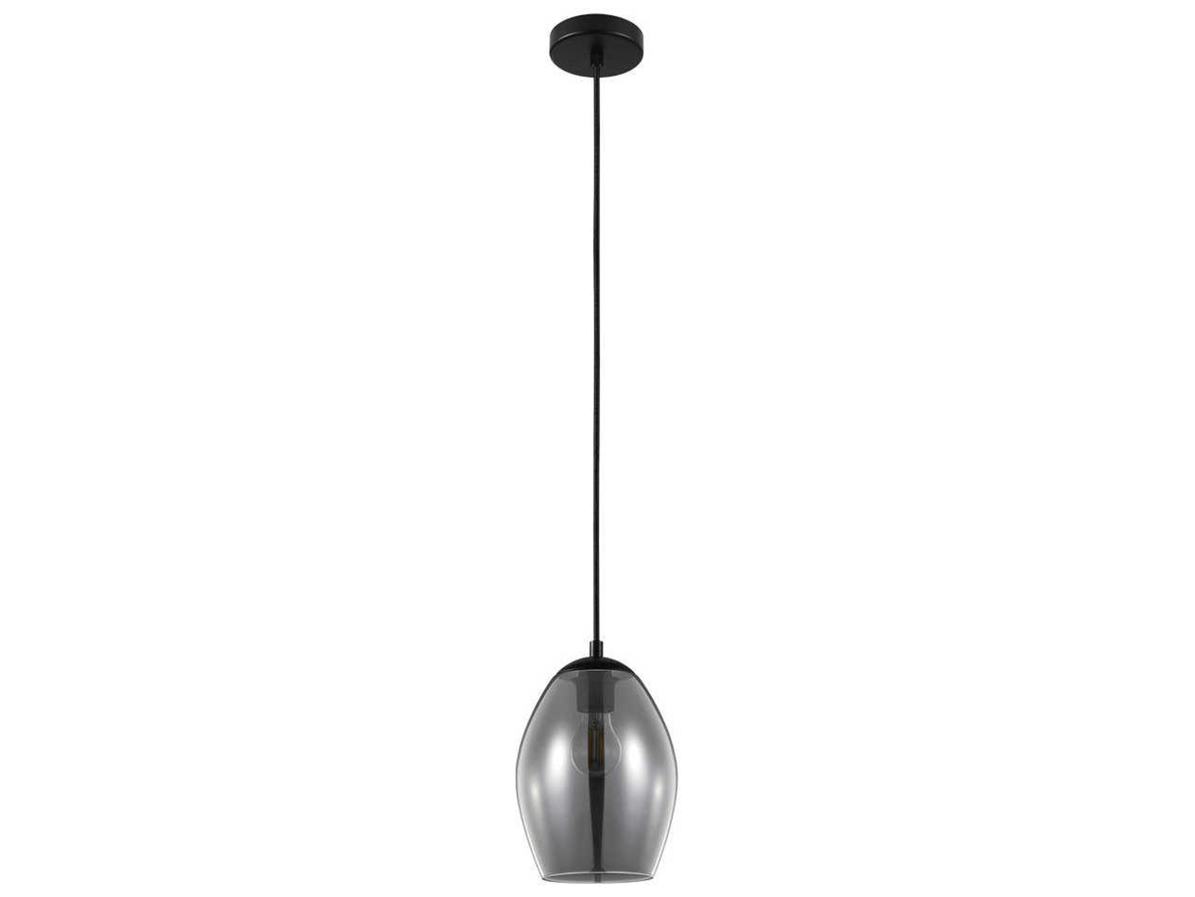 Eglo Estanys 1-Light Matte Black Bell Mini Pendant