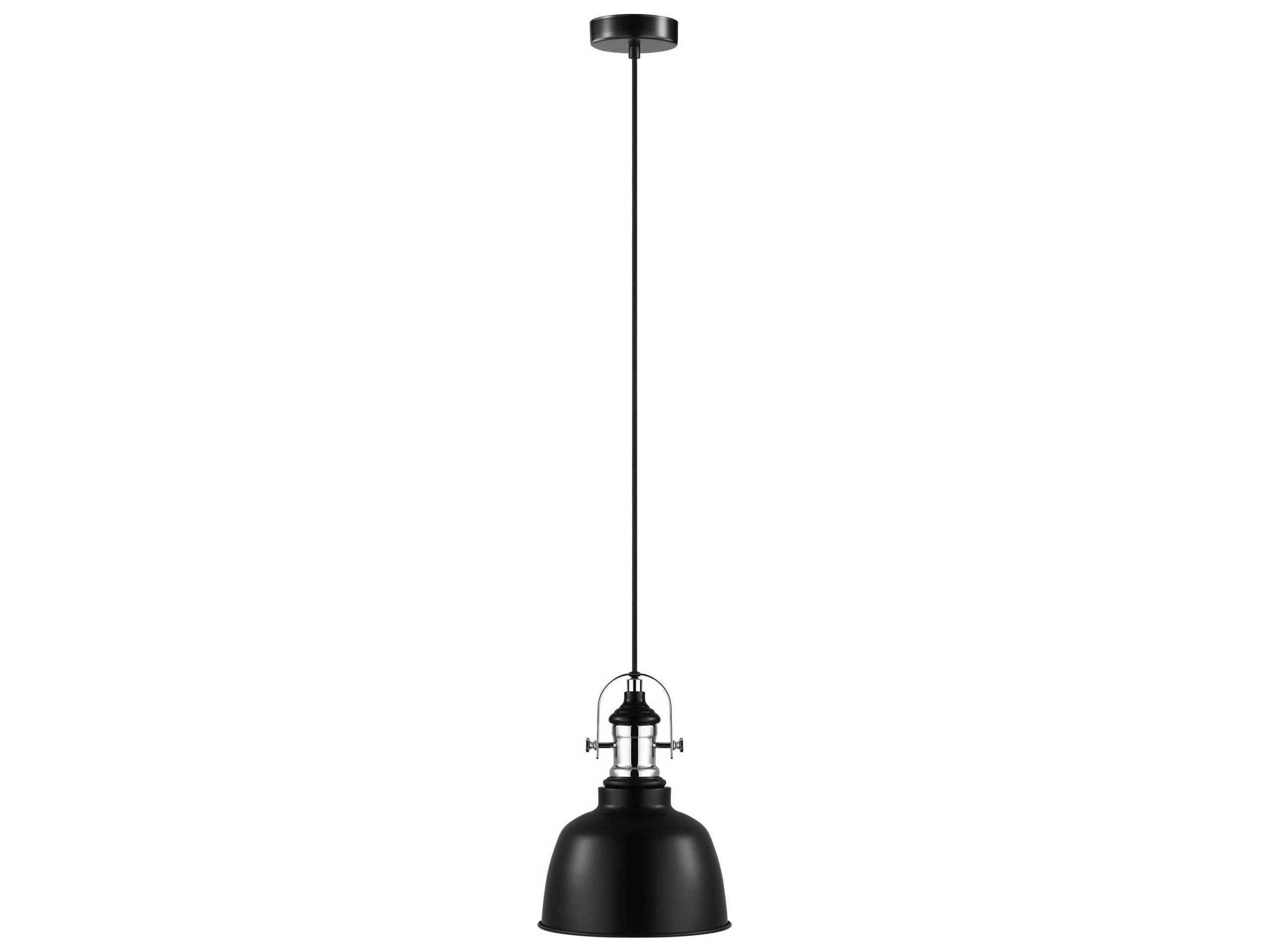 Eglo Gilwell 1-Light Black Dome Mini Pendant