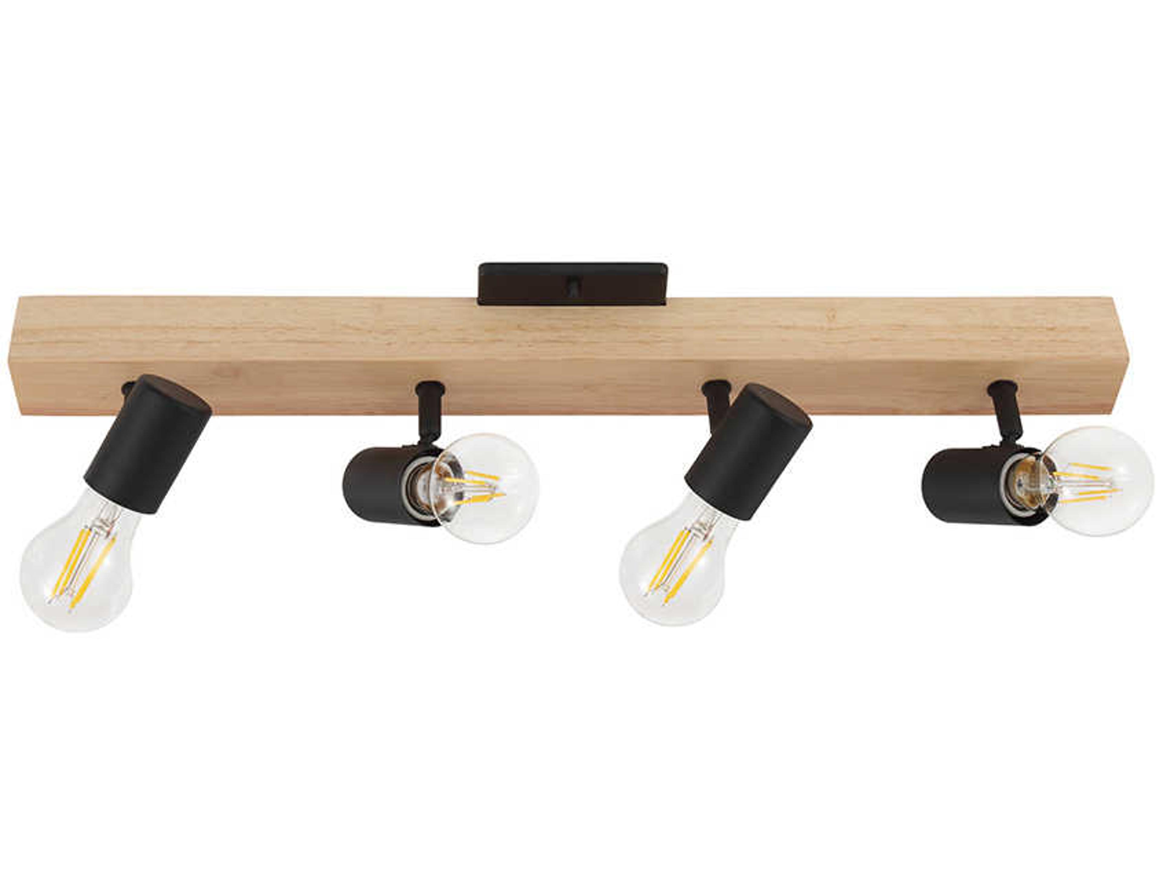 Eglo Kingswood 4-Light Brown Black Track & Rail Light