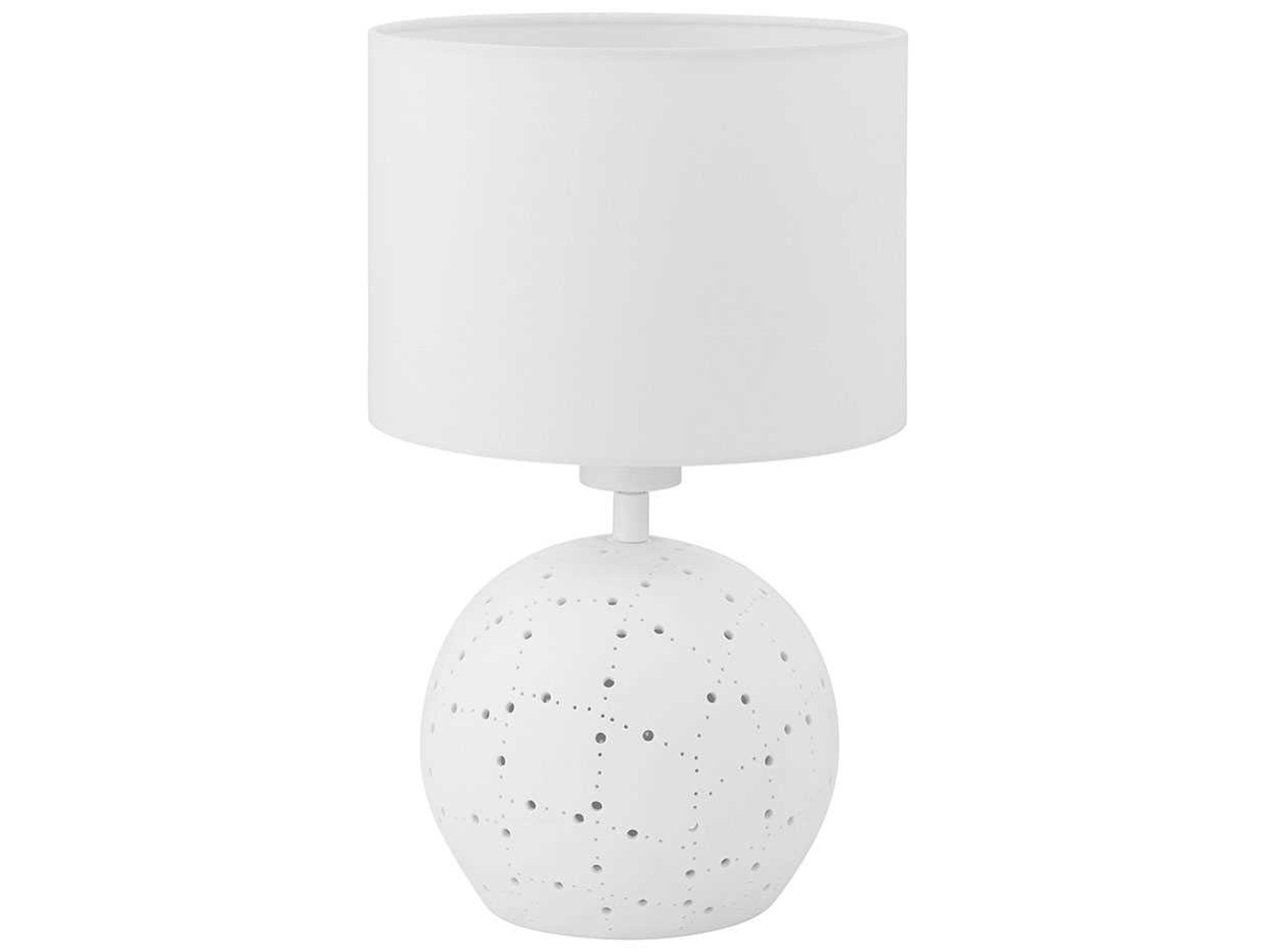 Eglo Montalbano White Fabric Table Lamp
