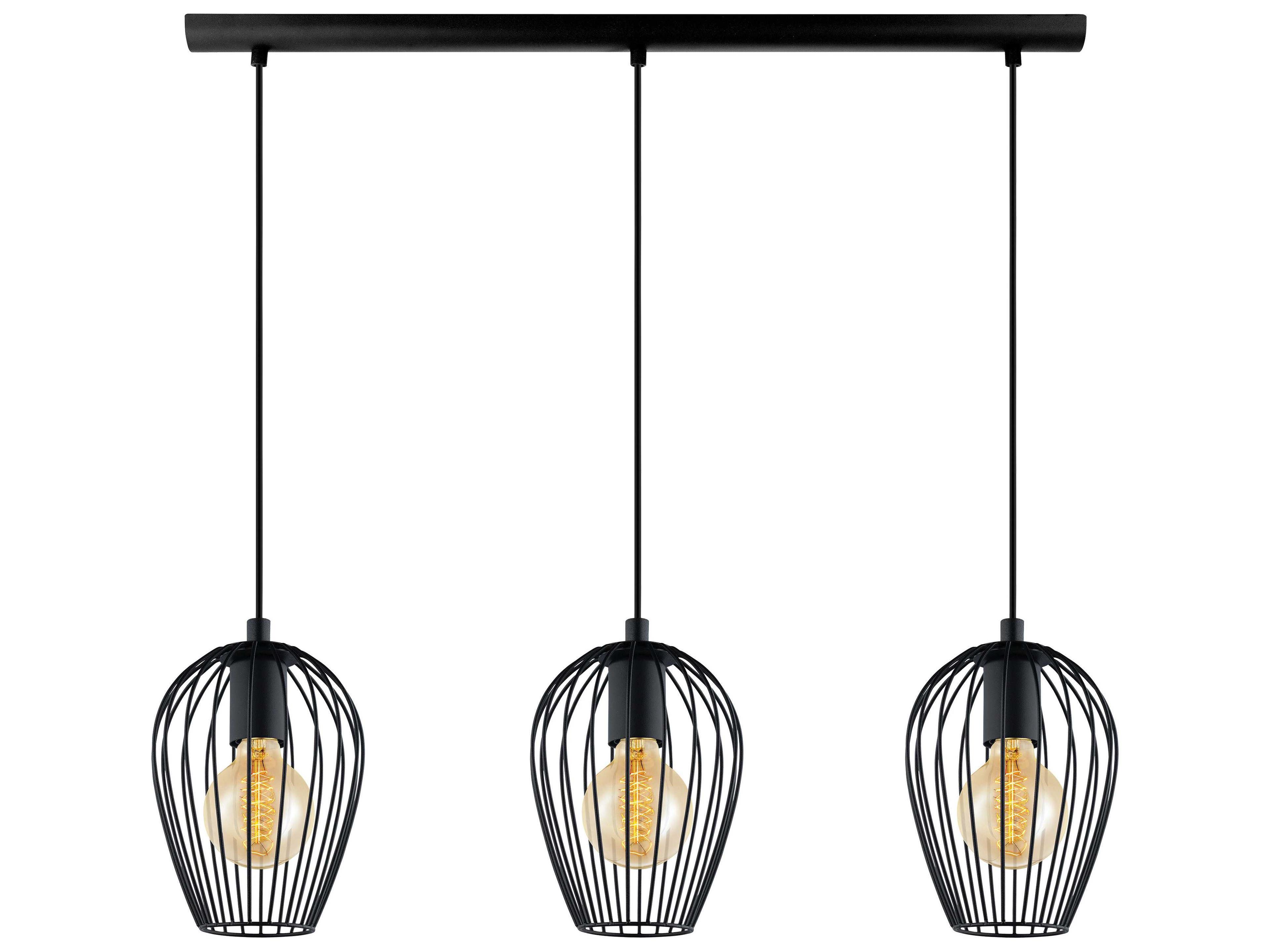 Eglo Newtown 3-Light Black Island Pendant