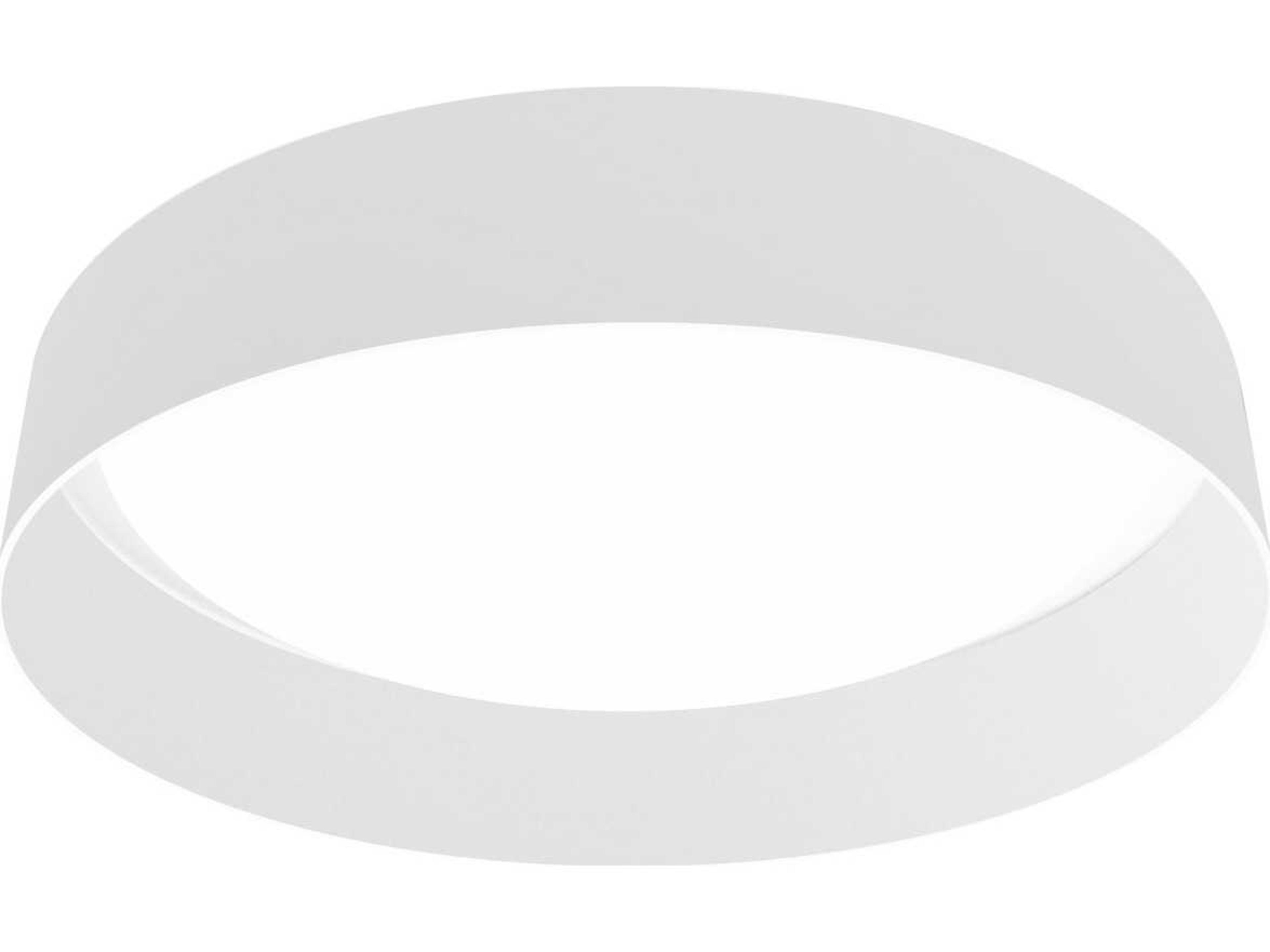 Eglo Palomaro 1-Light White Round Flush Mount