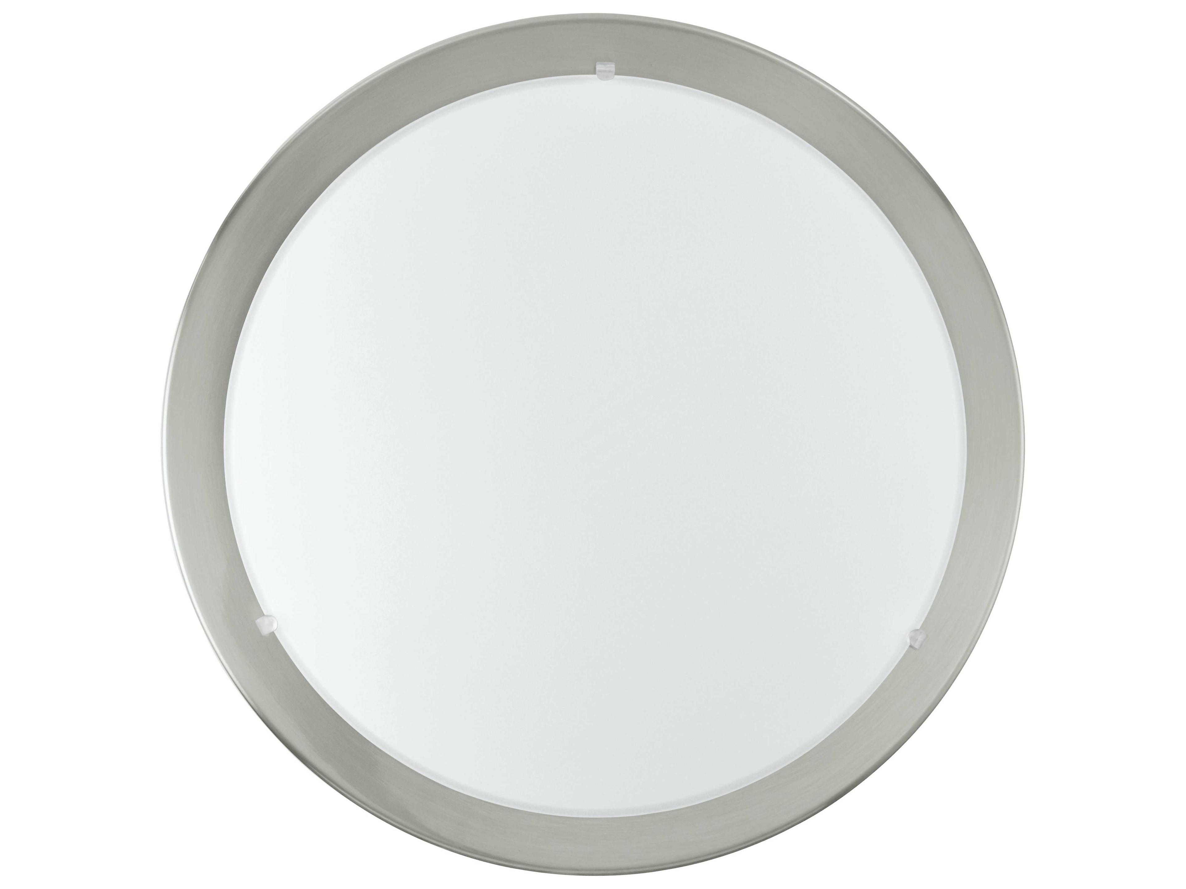Eglo Planet 1-Light Matte Nickel Round Flush Mount