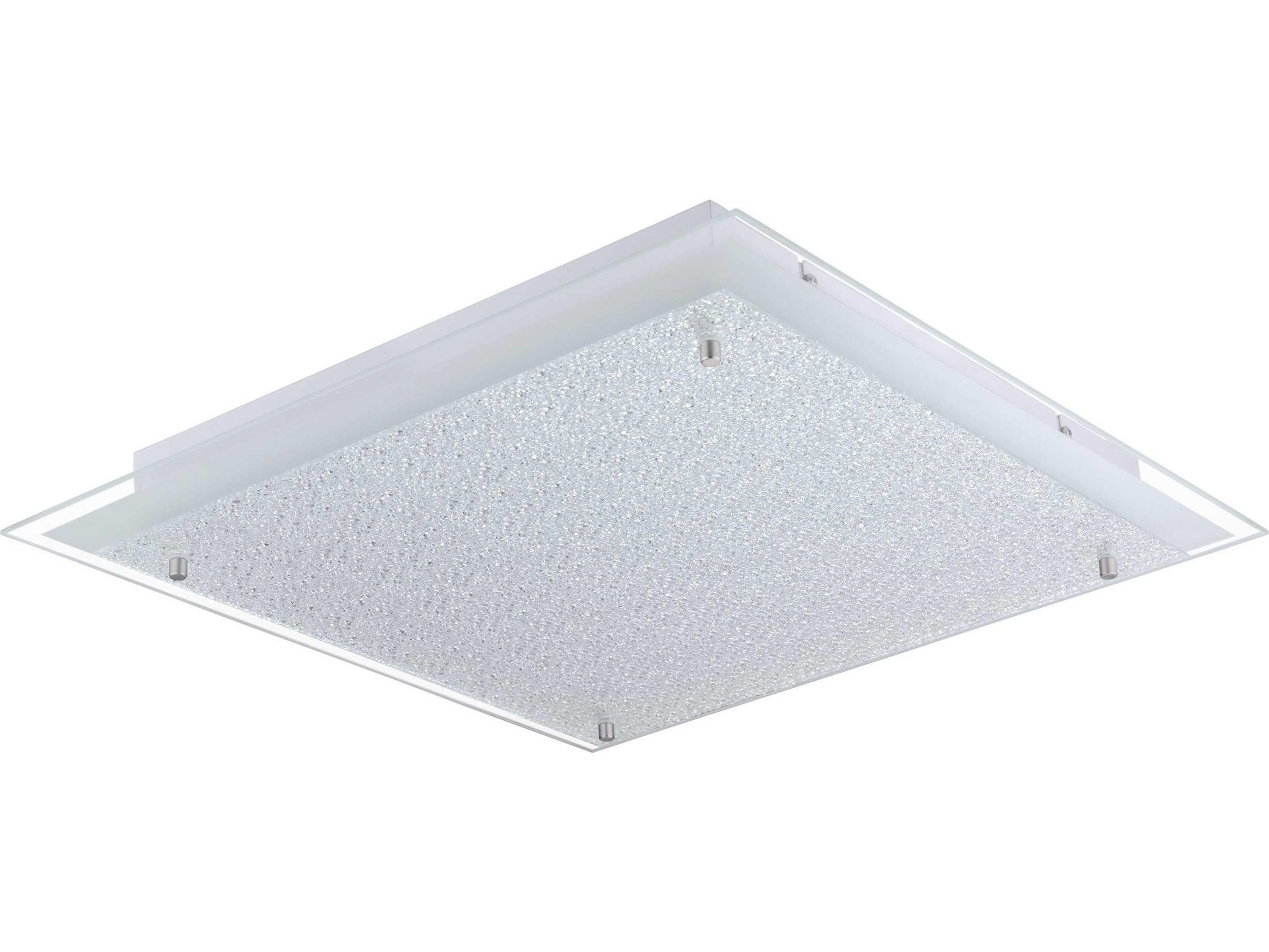 Eglo Priola 1-Light Matte Nickel Flush Mount