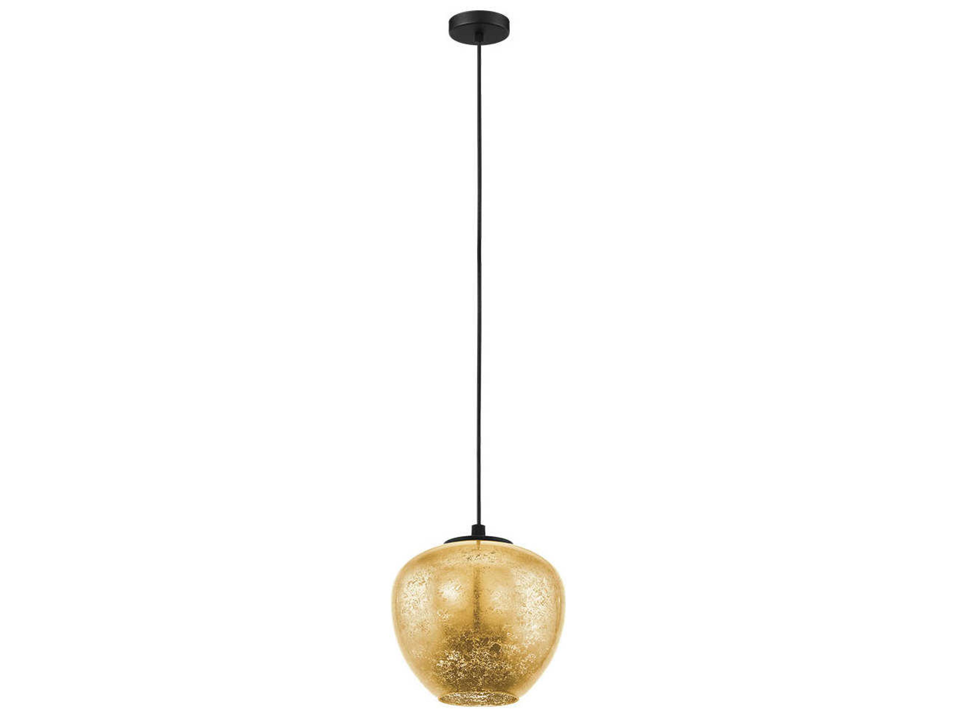 Priorat 1-Light Black Gold Mini Pendant