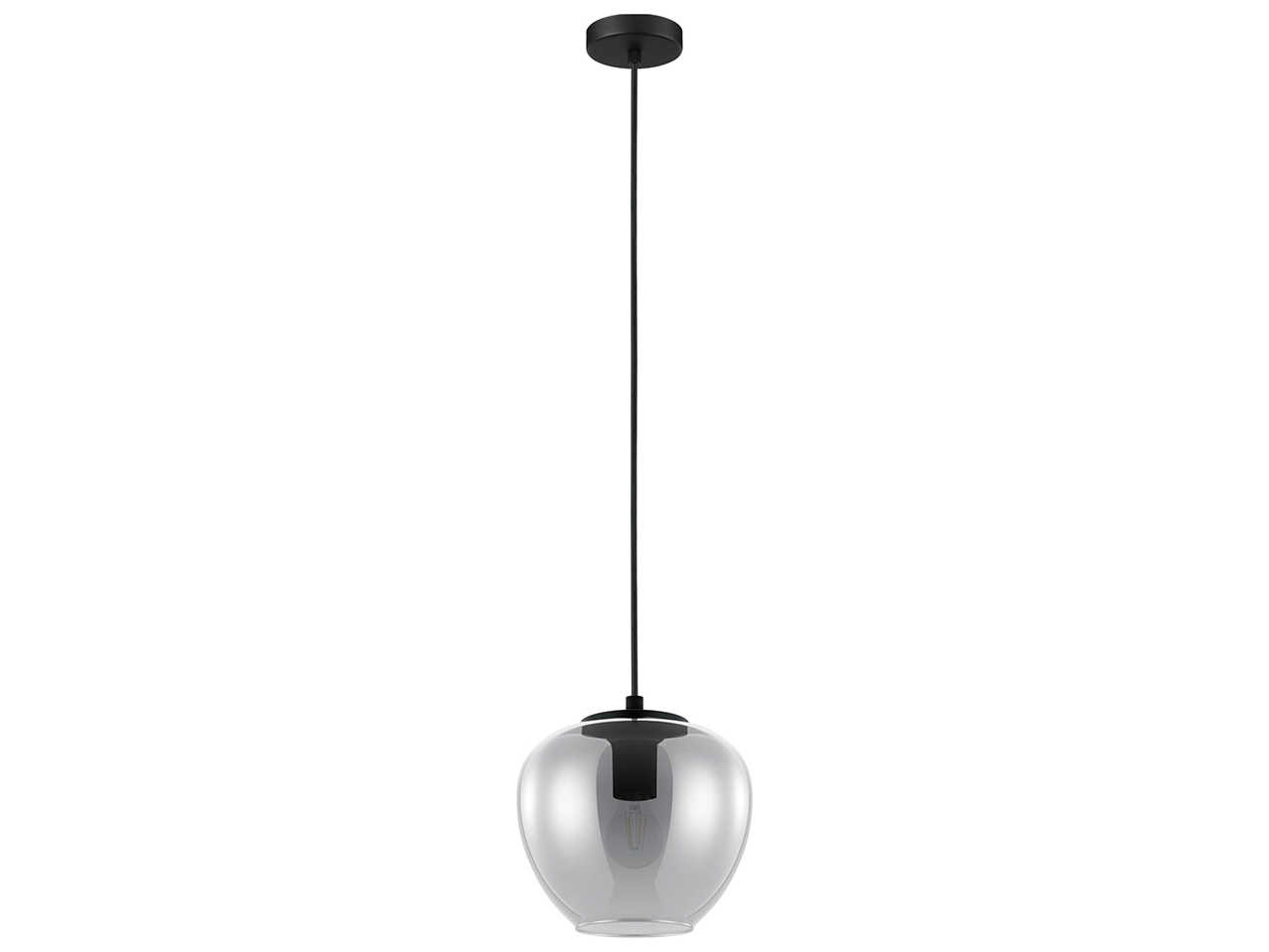 Eglo Priorat 1-Light Black Round Mini Pendant
