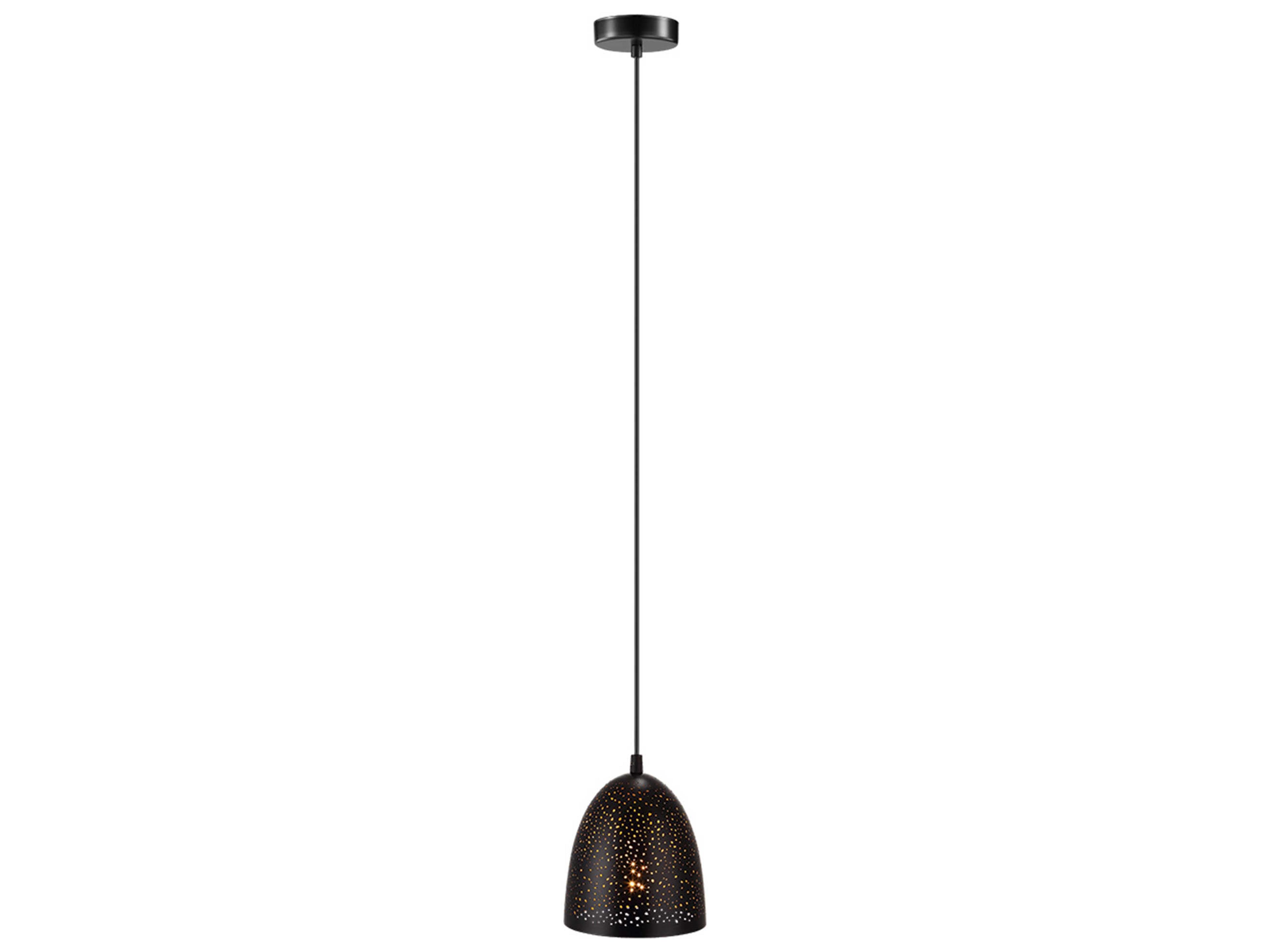Eglo Safi 1-Light Matte Black Bell Mini Pendant