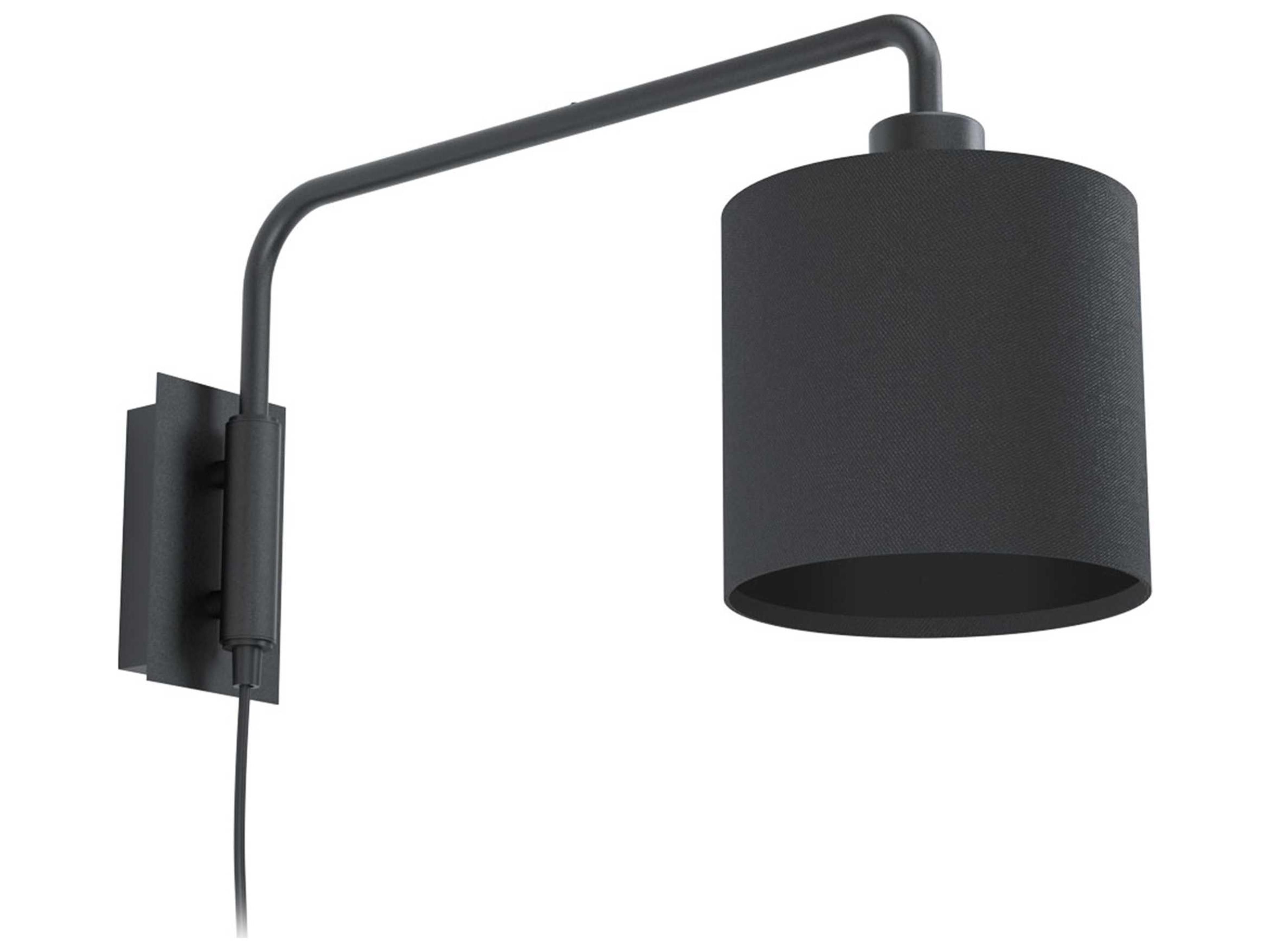 Eglo Staiti 1-Light Black Swing Wall Sconce