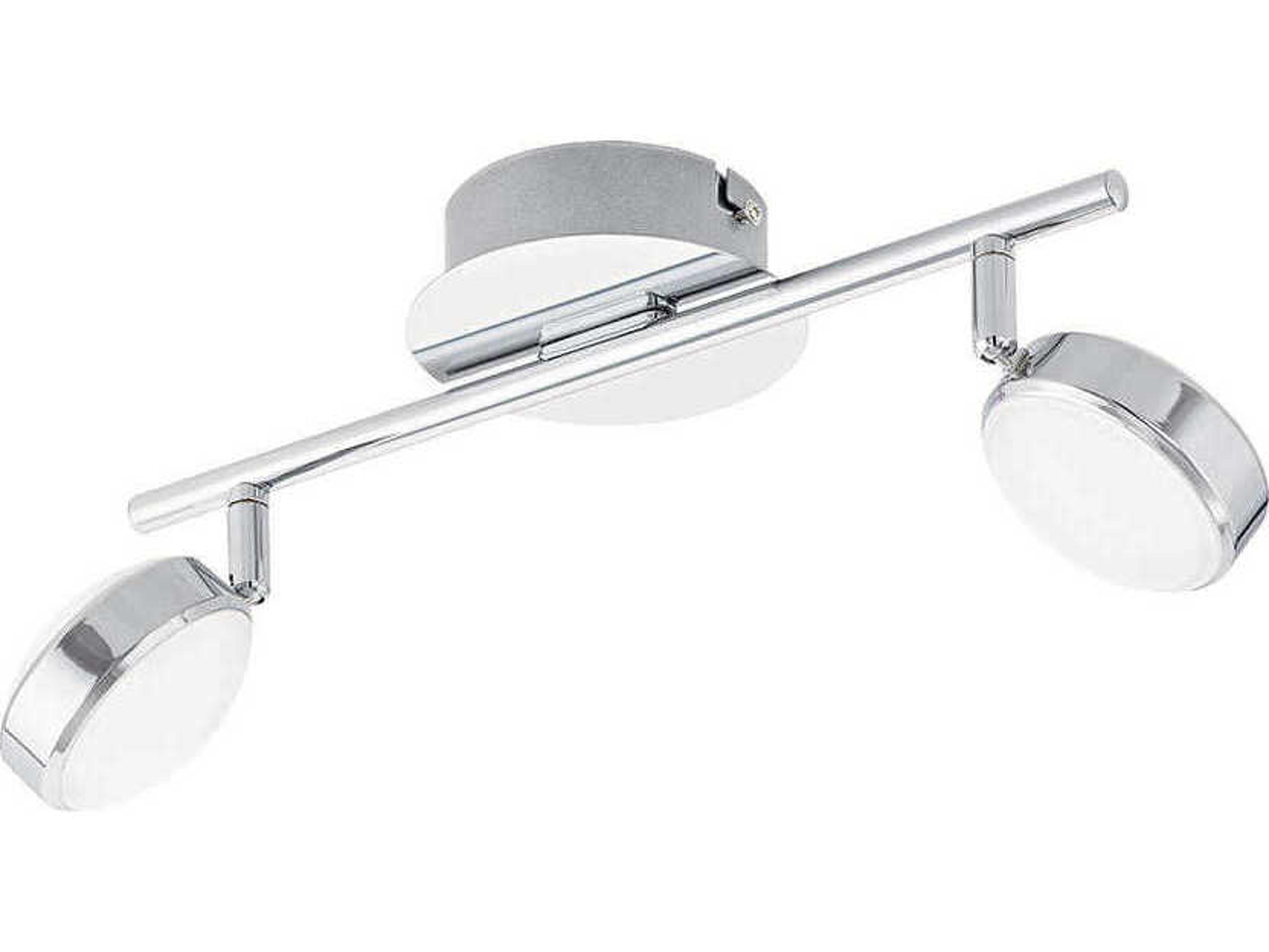 Eglo Salto 2-Light Chrome Round Track & Rail Light