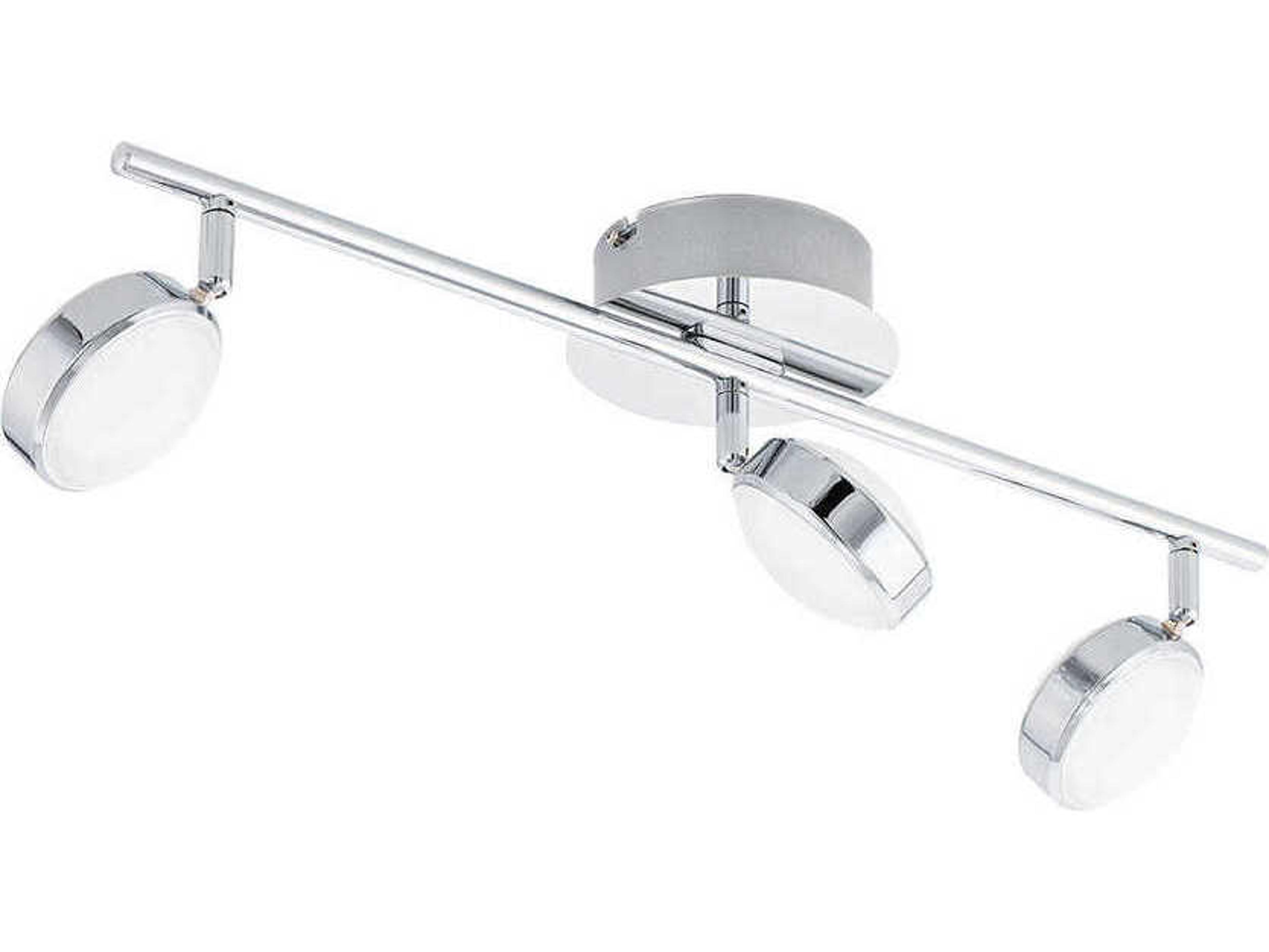 Eglo Salto 3-Light Chrome Round Track & Rail Light