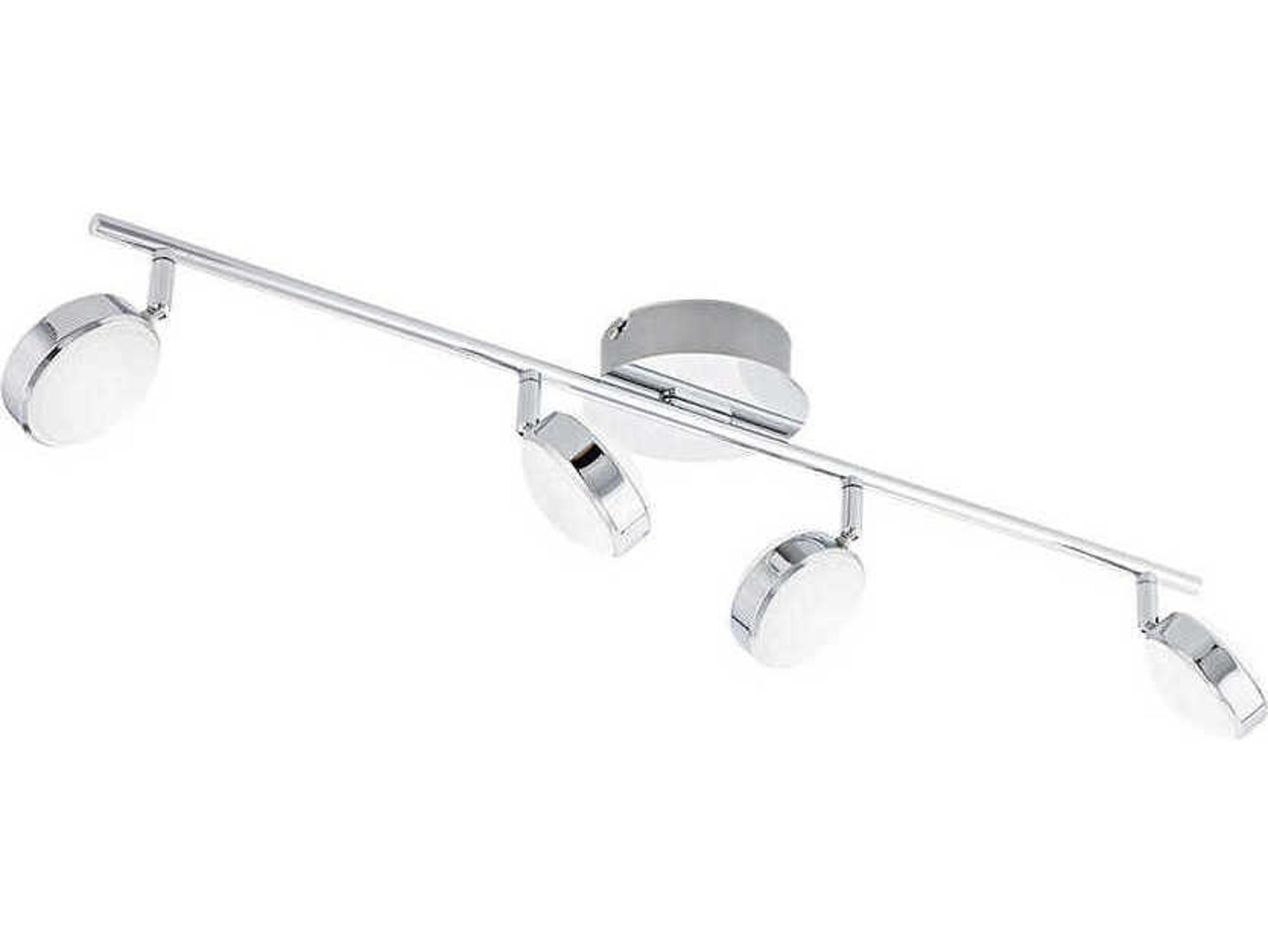 Eglo Salto 4-Light Chrome Linear Round Track & Rail Light