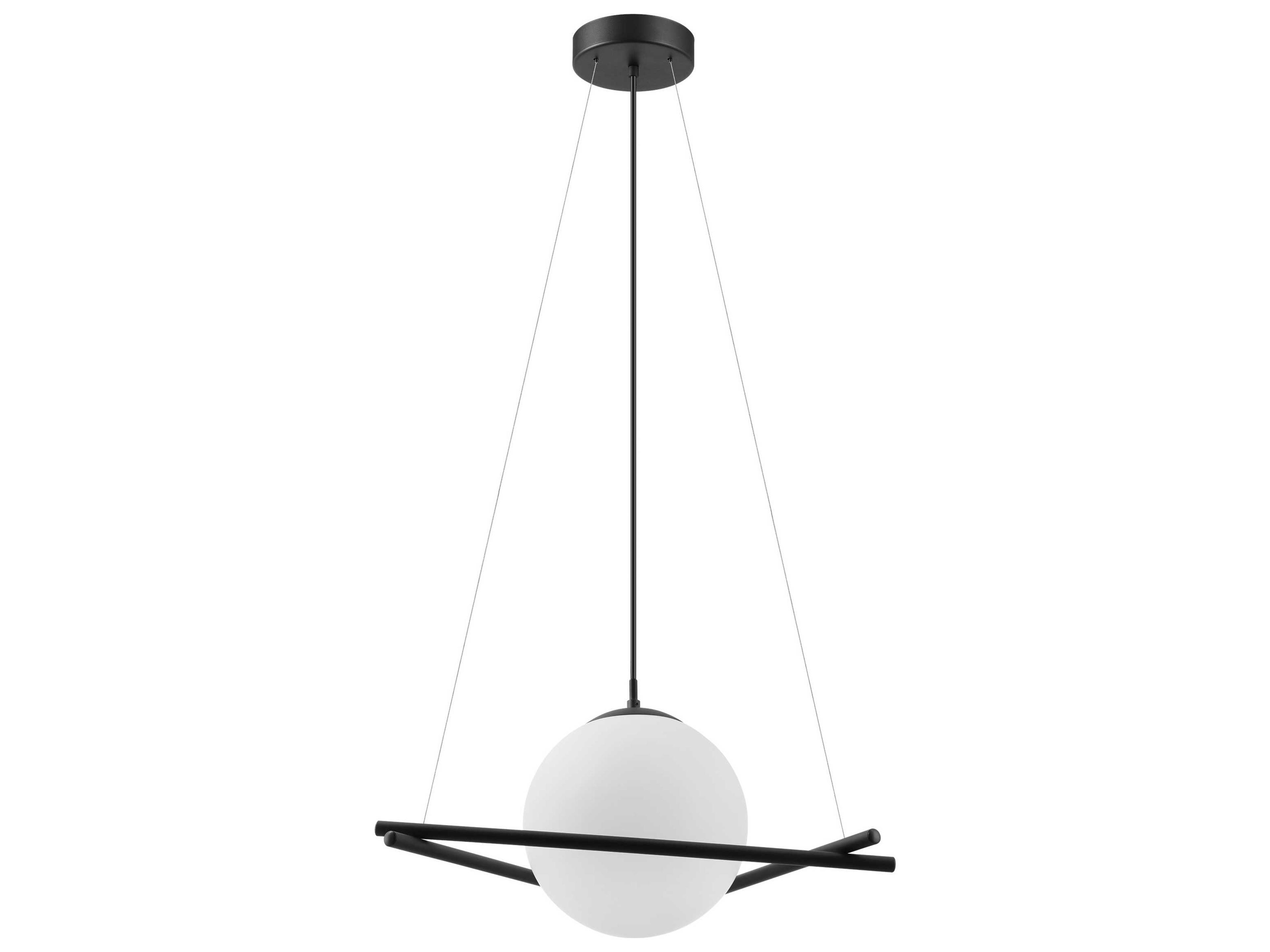Eglo Salvezinas Black Globe Geometric Pendant