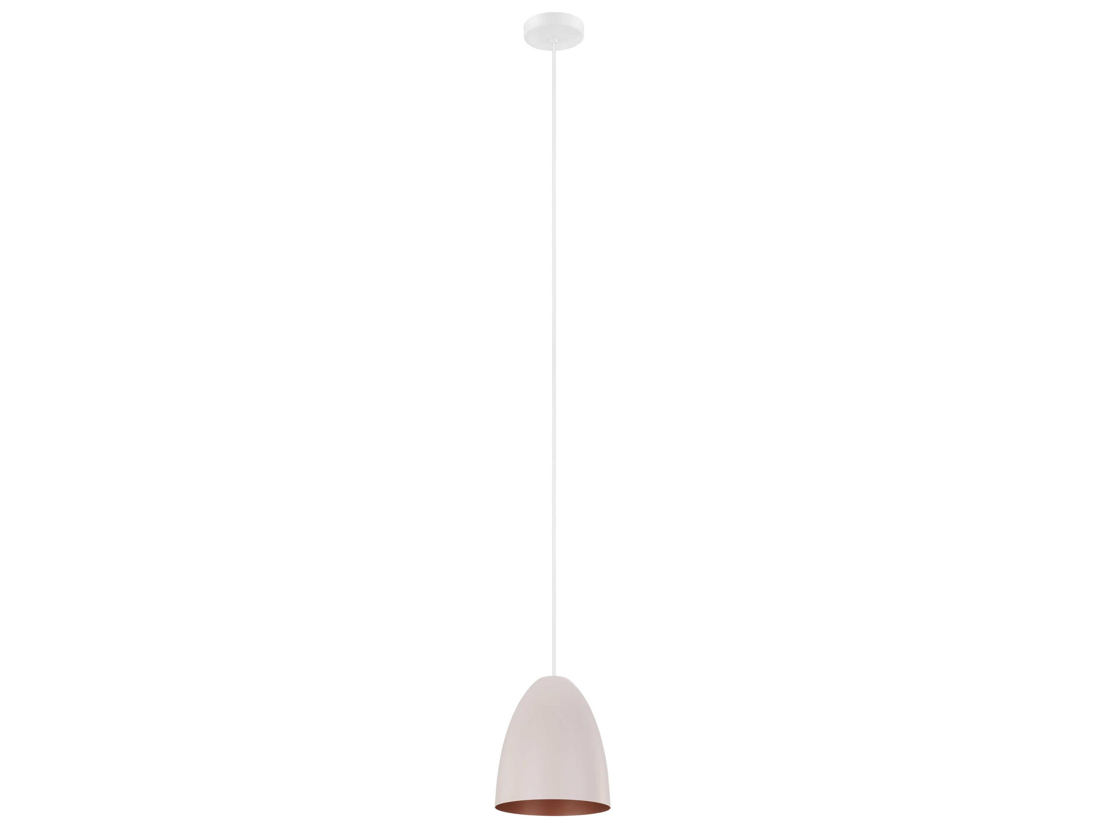 Eglo Sarabia 1-Light White Pink Mini Pendant