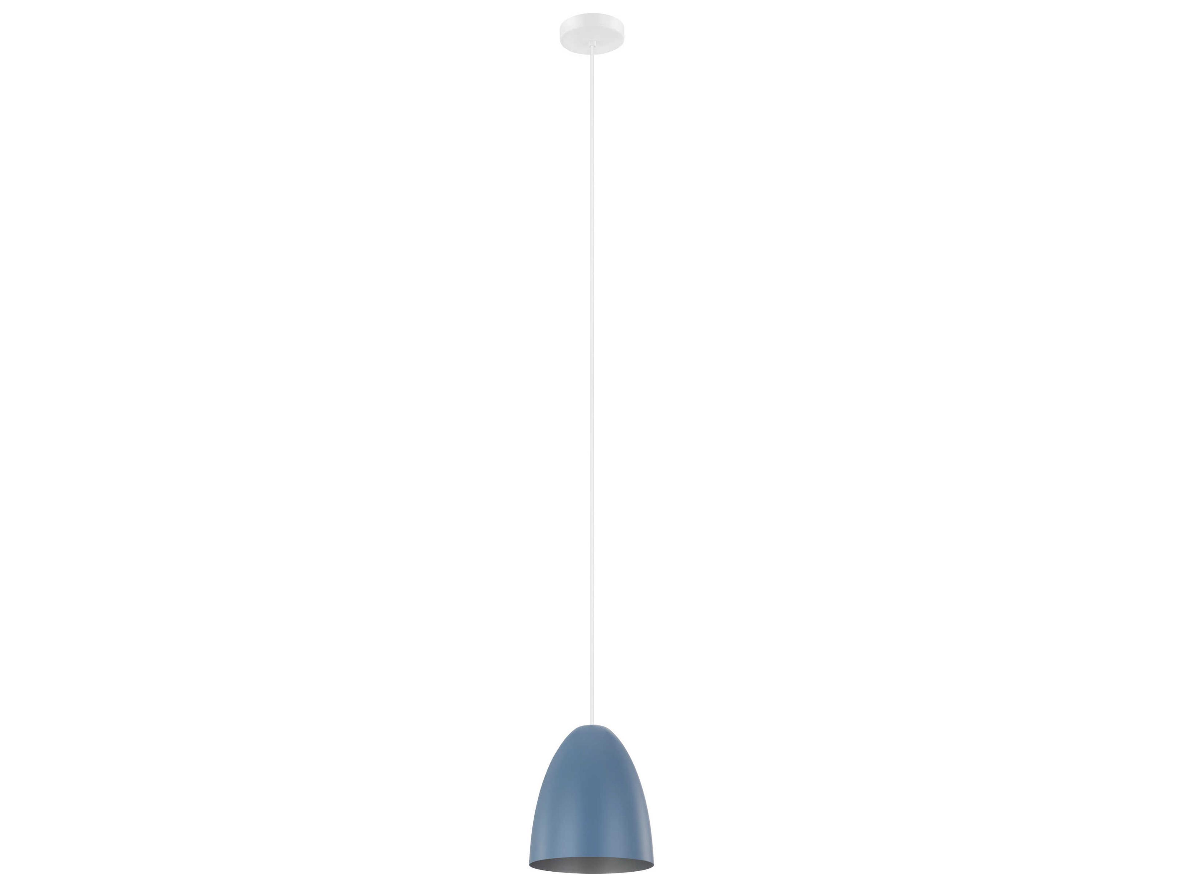 Eglo Sarabia 1-Light Pastel Dark Blue Silver Mini Pendant