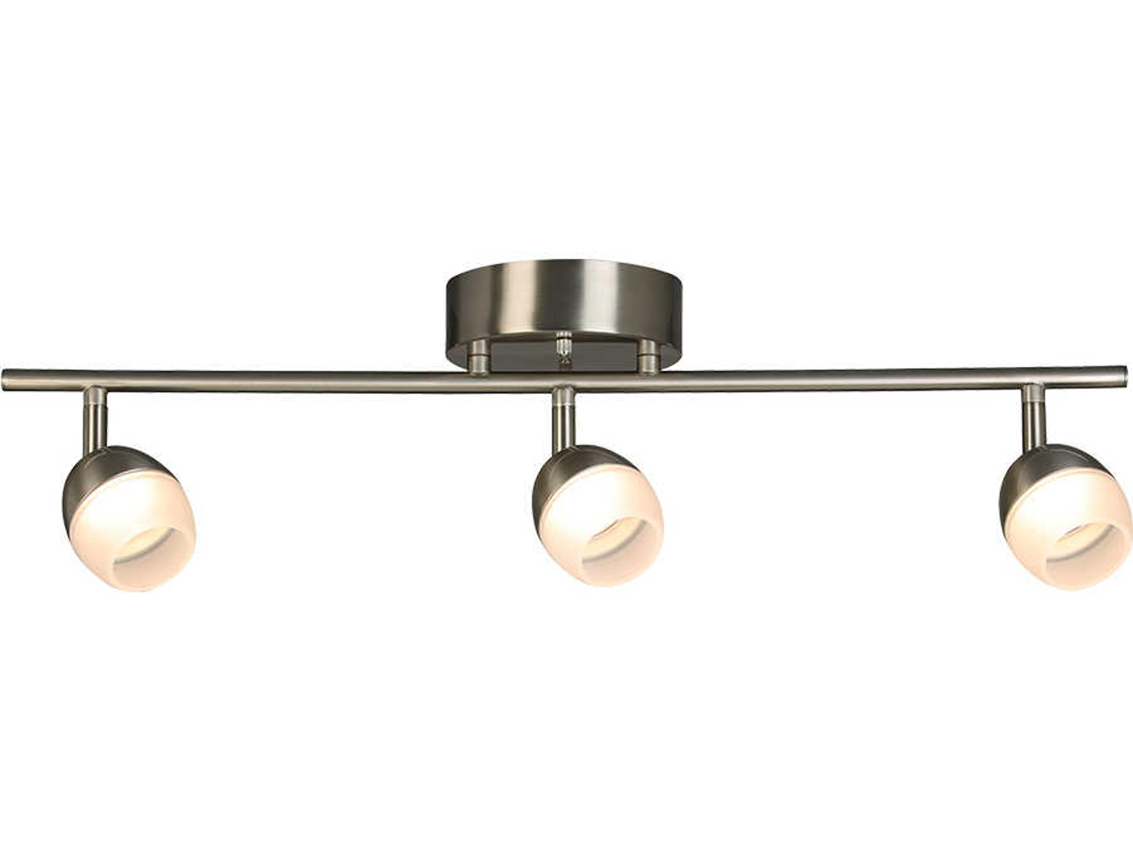 Eglo Stella Ferry 3-Light Brushed Nickel Linear Track & Rail Light