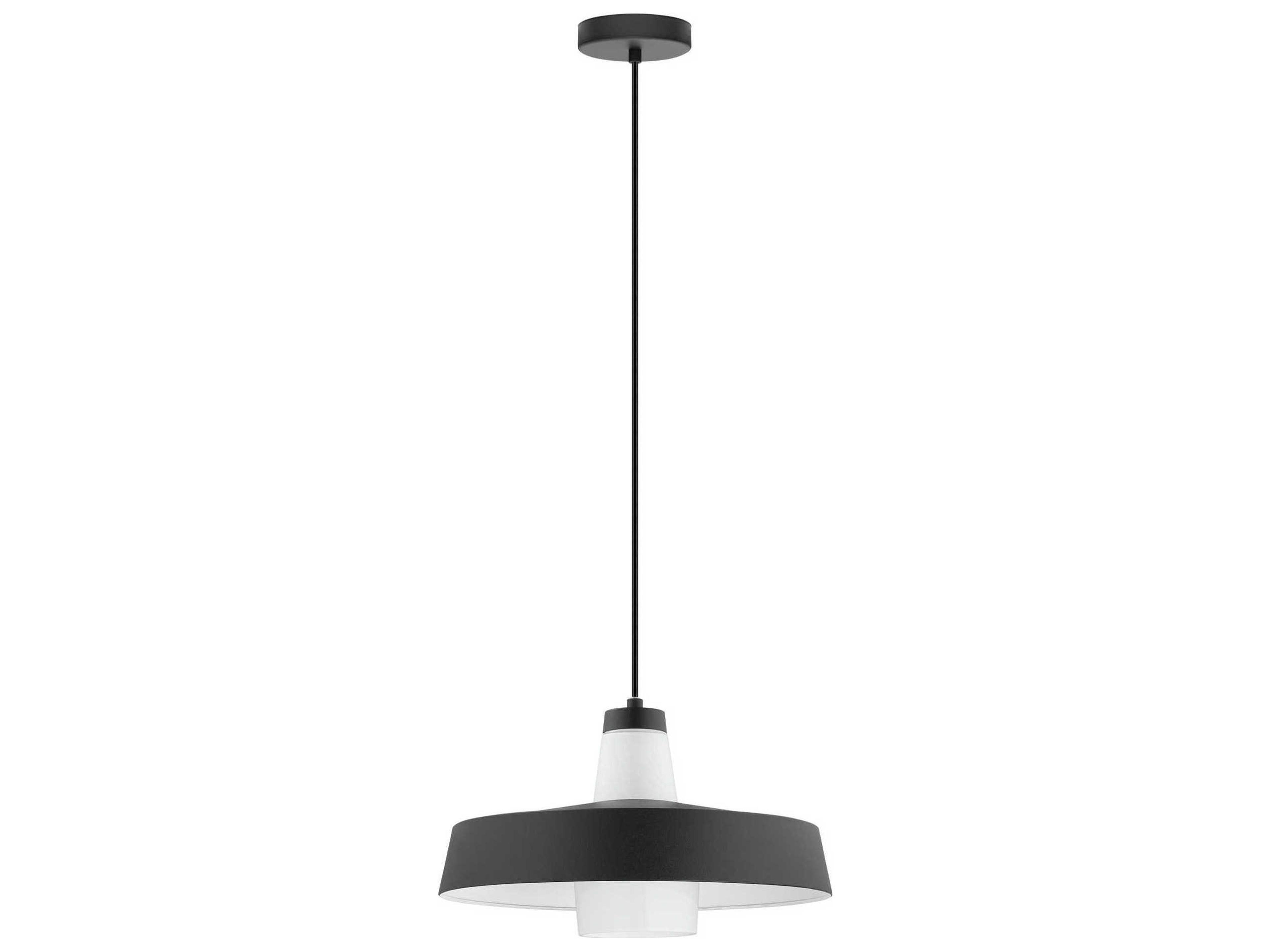 Eglo Tabanera 1-Light Black Bowl Pendant