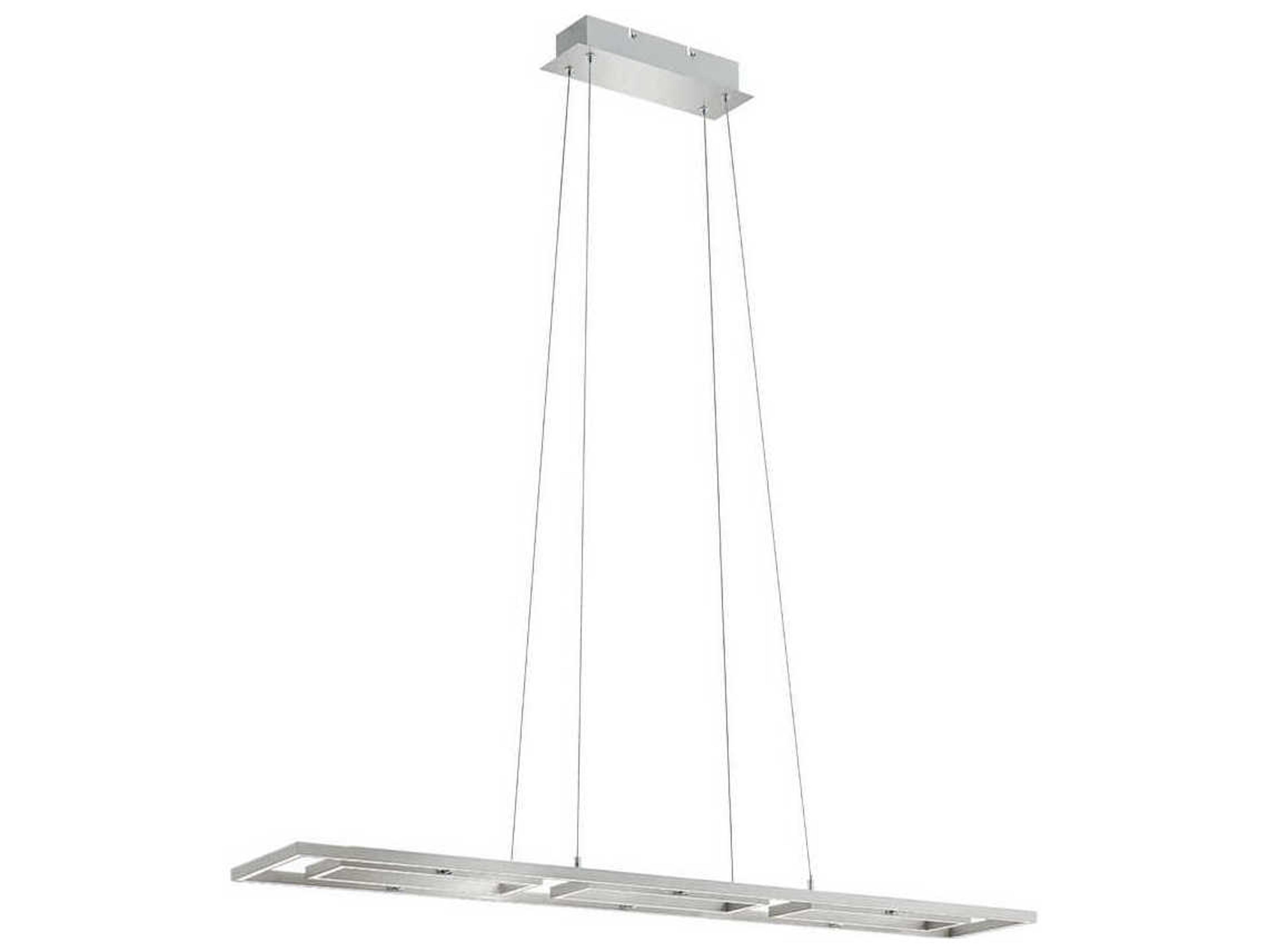 Eglo Tamasera 1-Light Matte Nickel Geometric Island Pendant