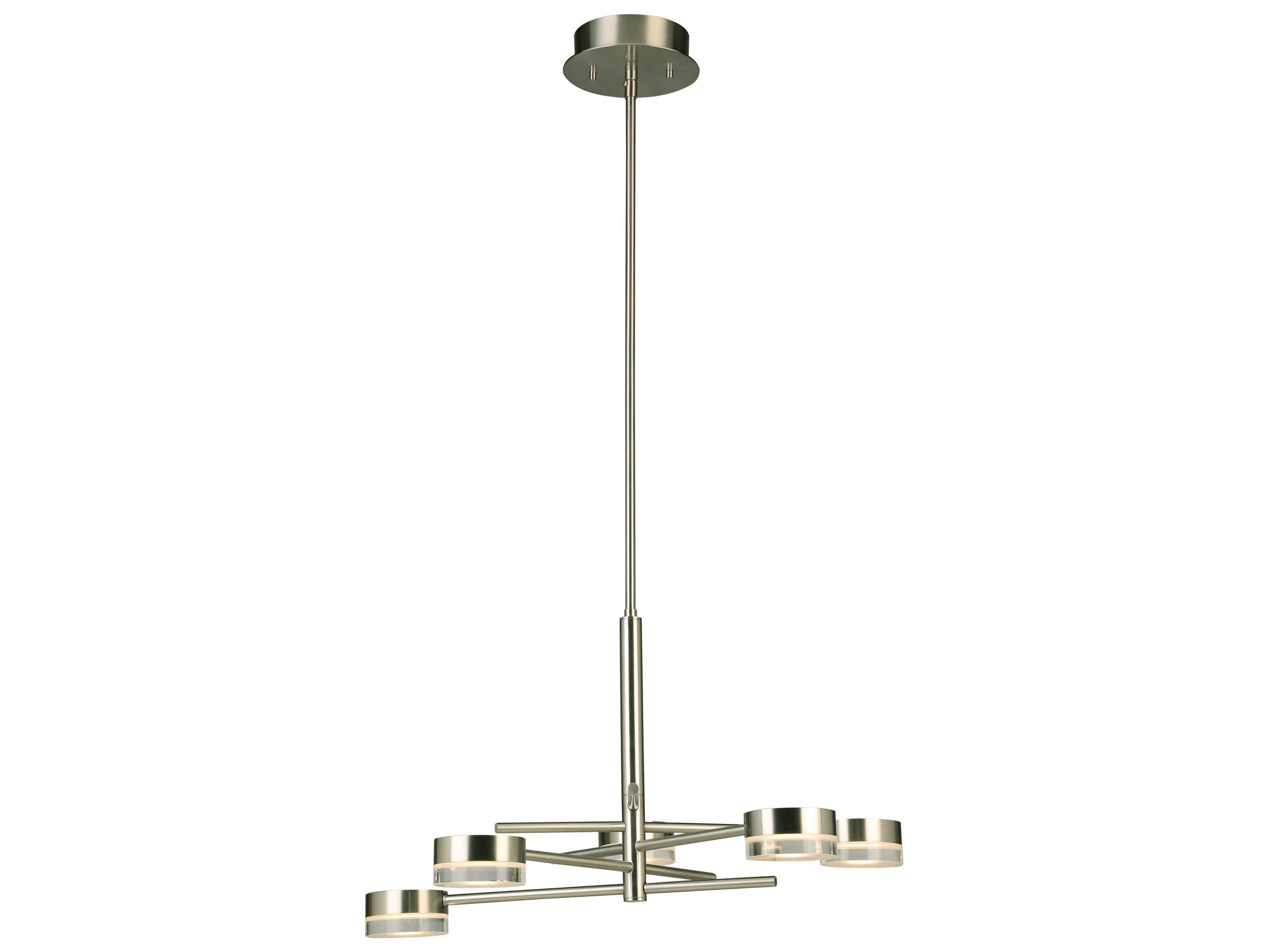 Eglo Transton 5-Light Brushed Nickel Chandelier