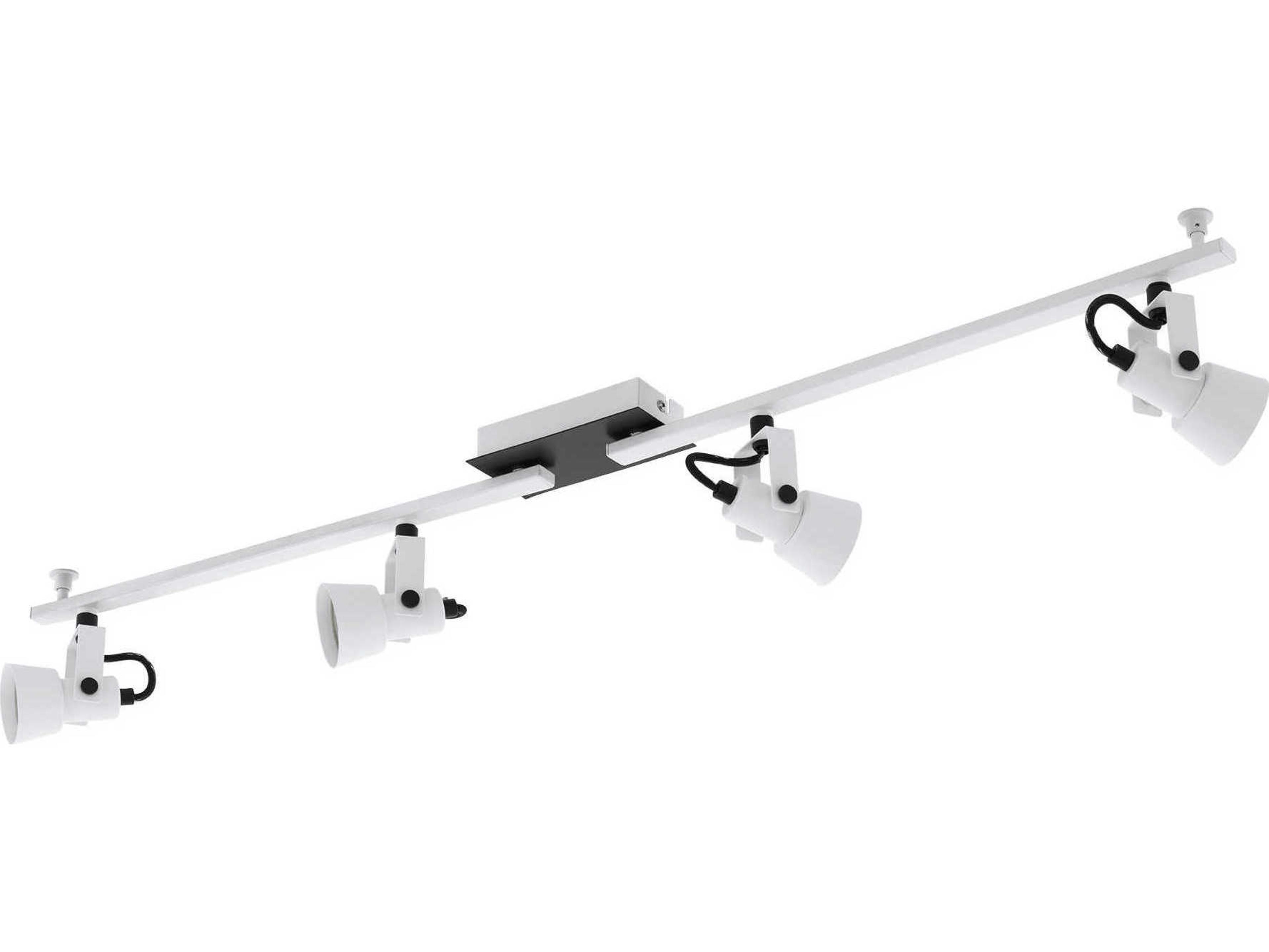 Eglo Trillo 4-Light White Black Track & Rail Light
