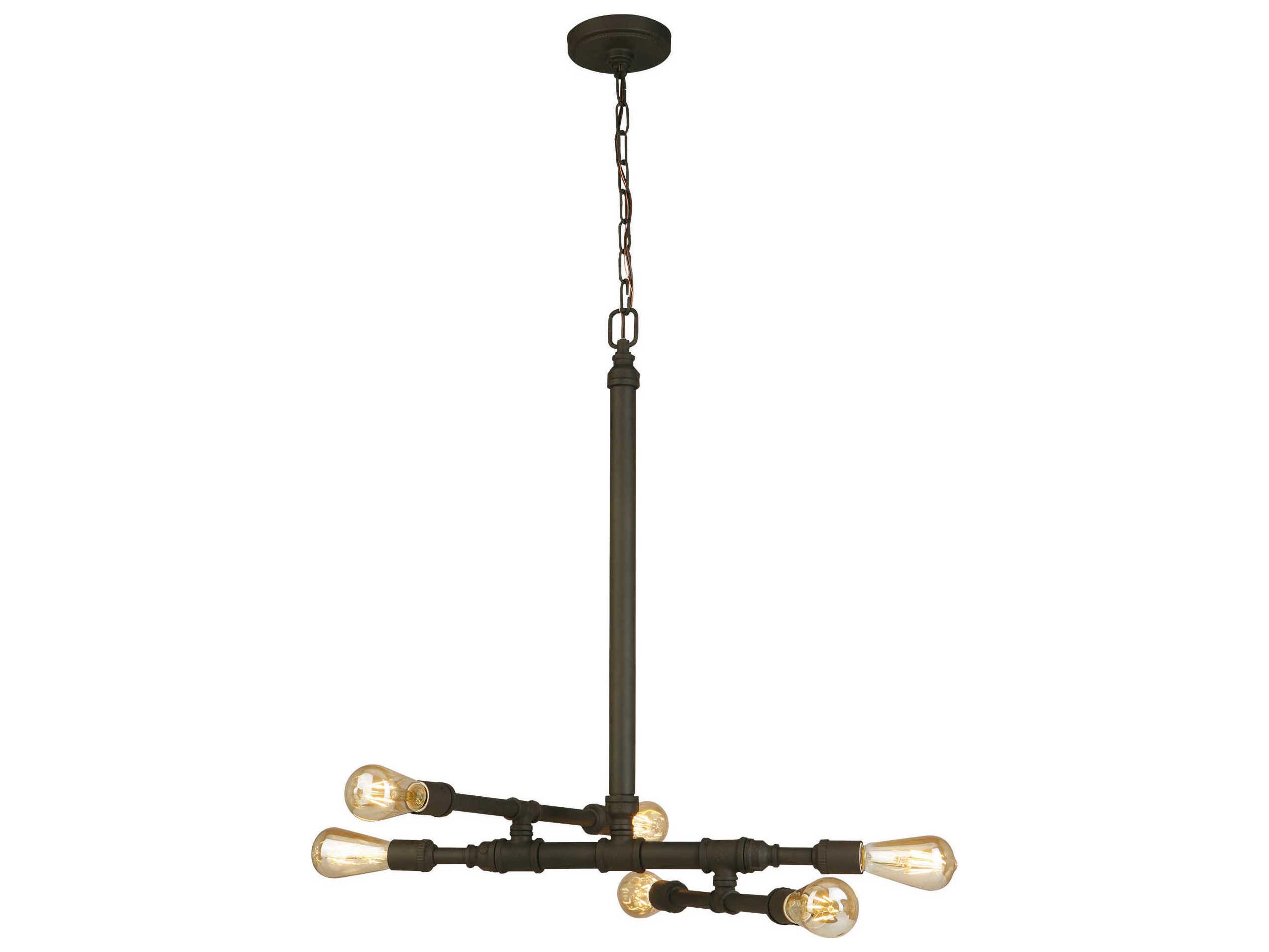 Eglo Wymer 6-Light Matte Bronze Pendant