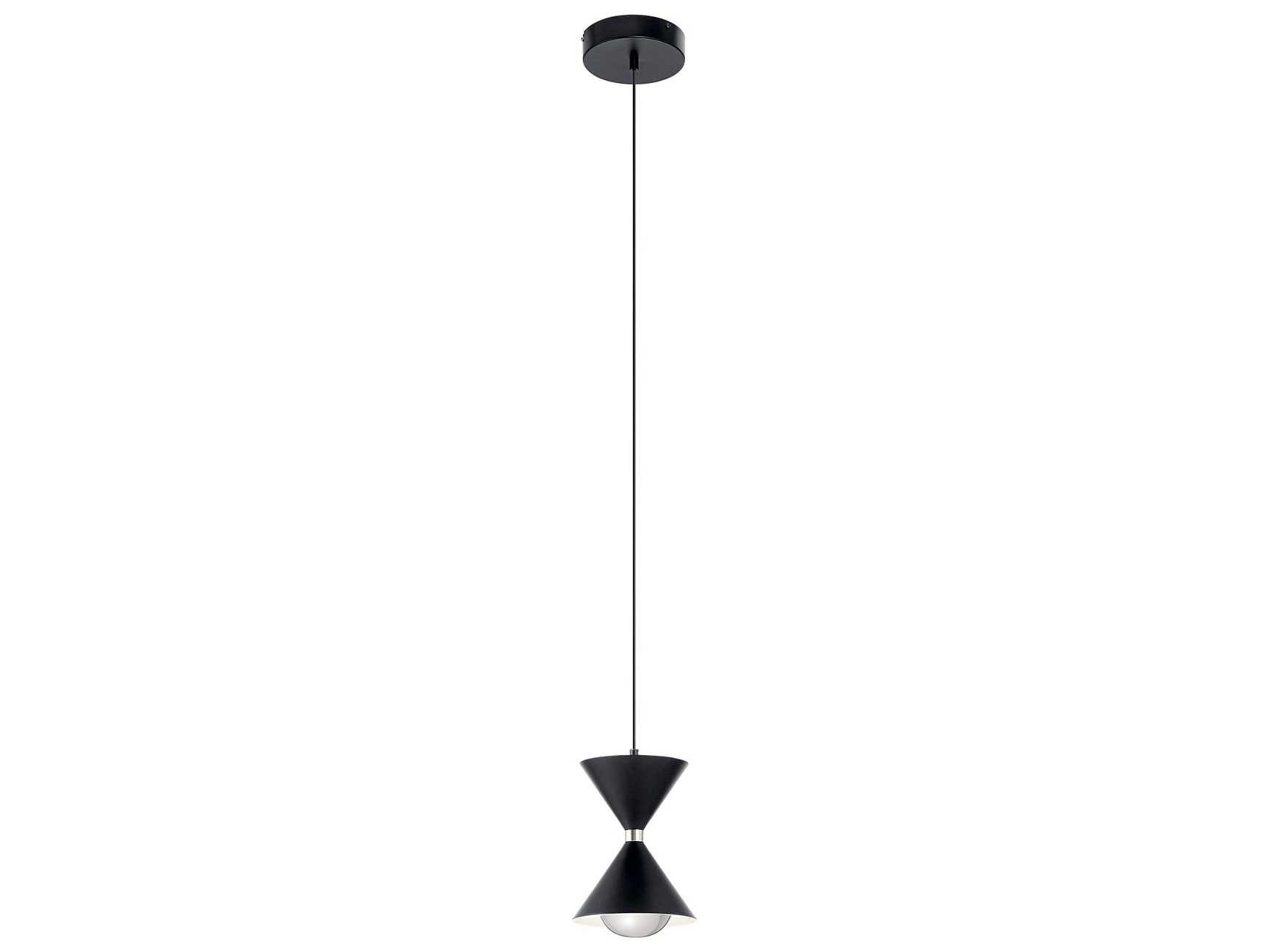 Elan Kordan 1-Light Matte Black LED Geometric Mini Pendant