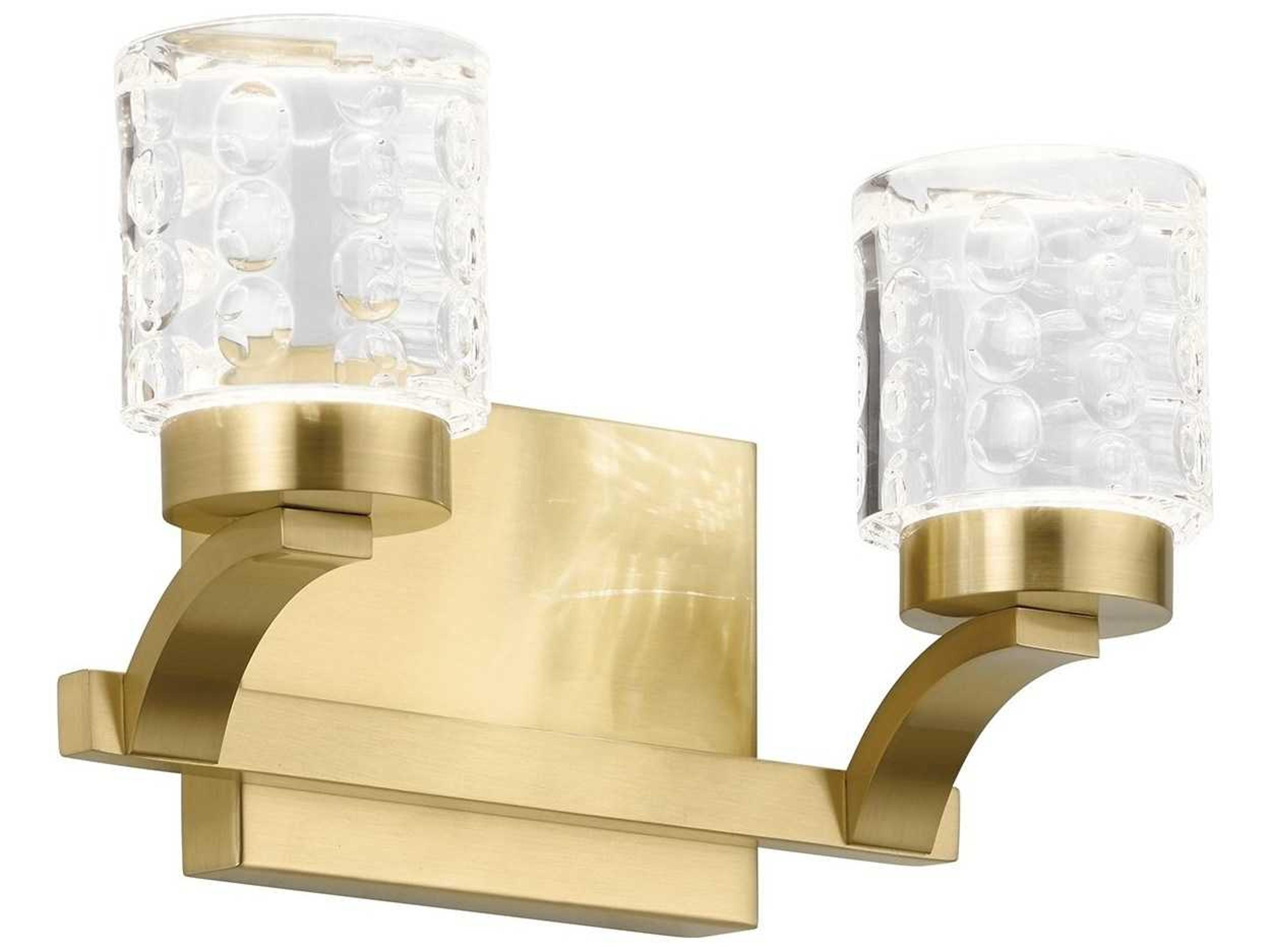 Elan Rene 2-Light Champagne Gold LED Vanity Light