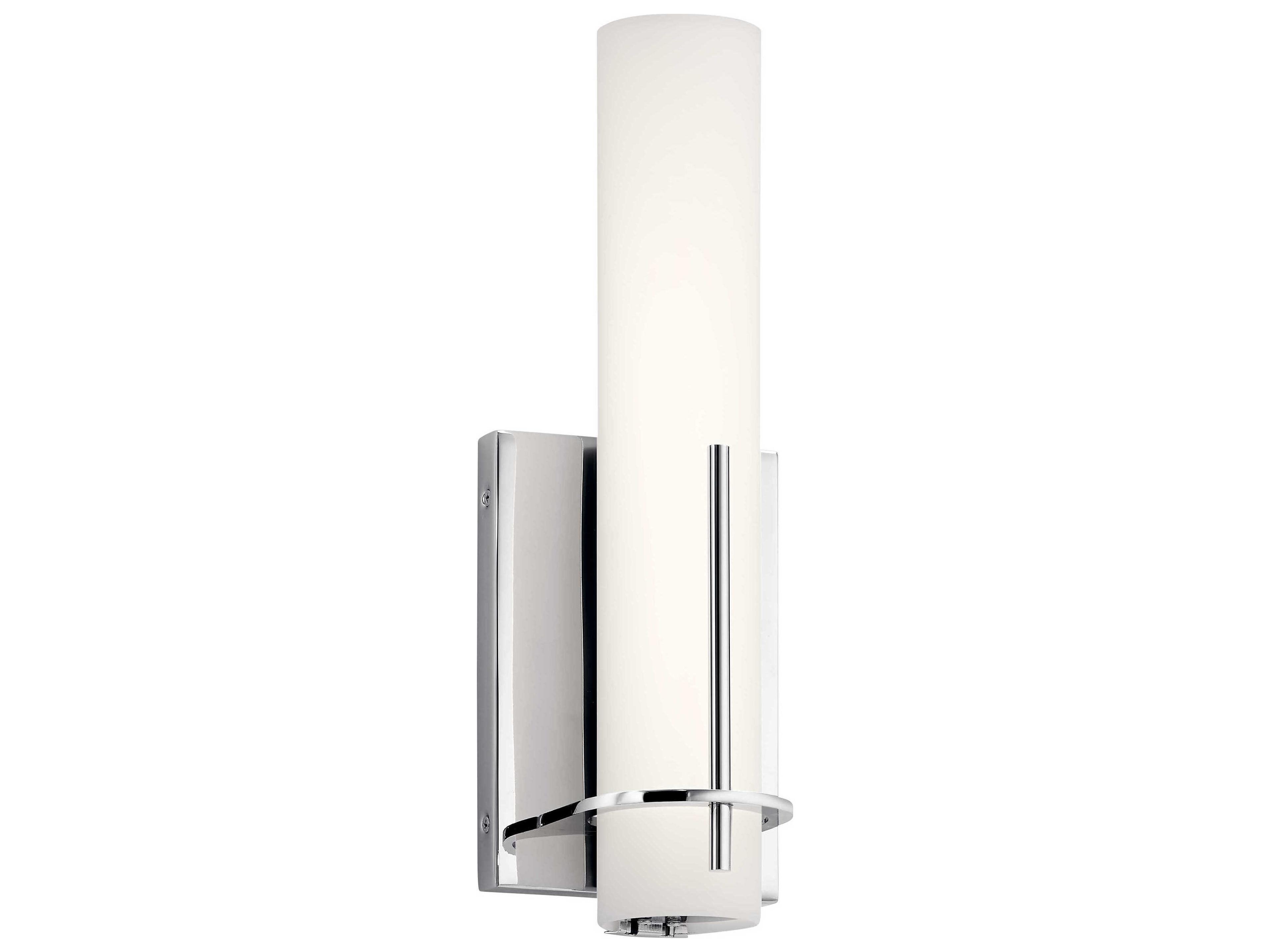Elan Traverso 1-Light Chrome Glass LED Vanity Light
