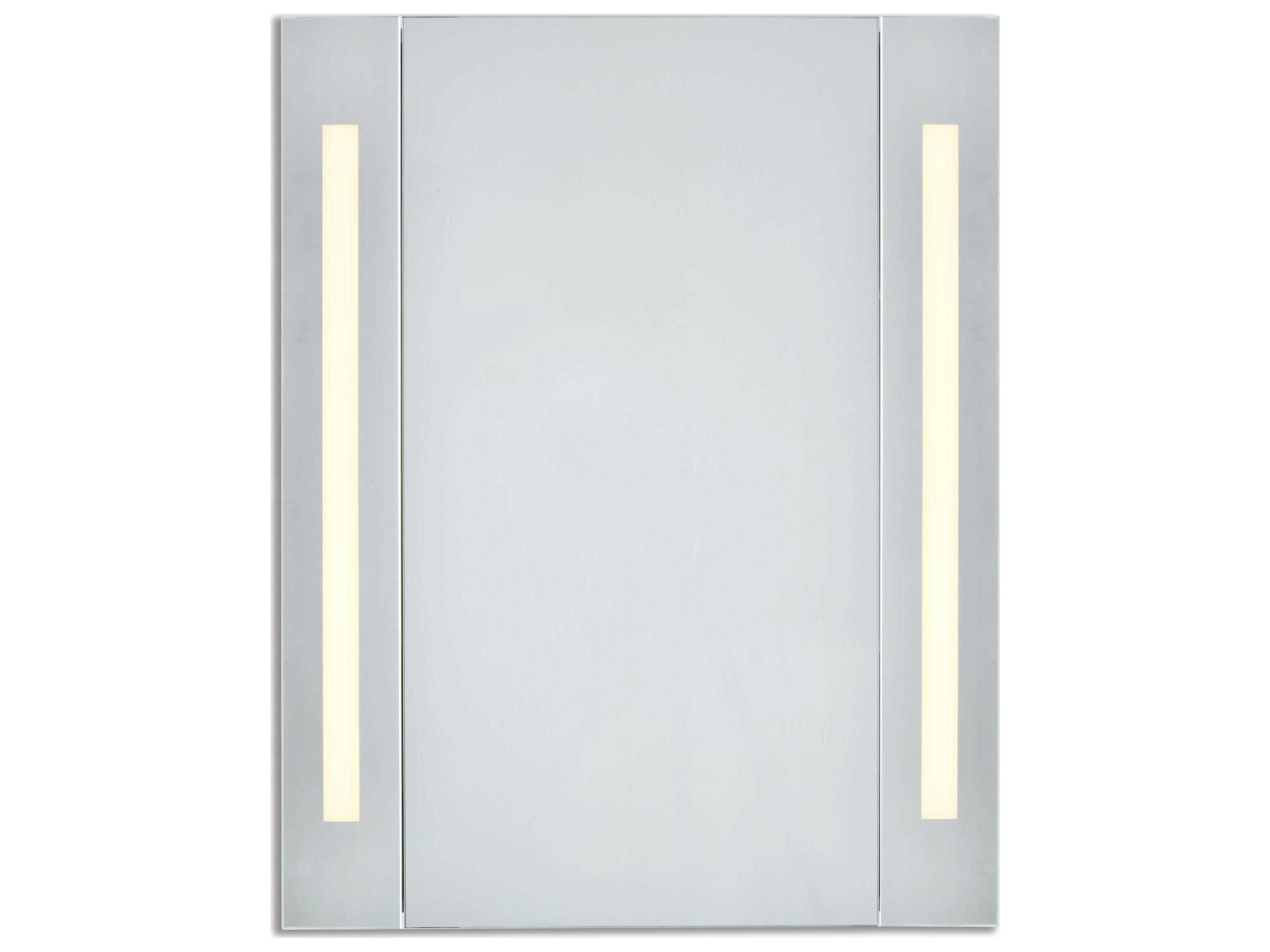 Elegant Lighting Elixir Silver Powder Coating Wall Mirror