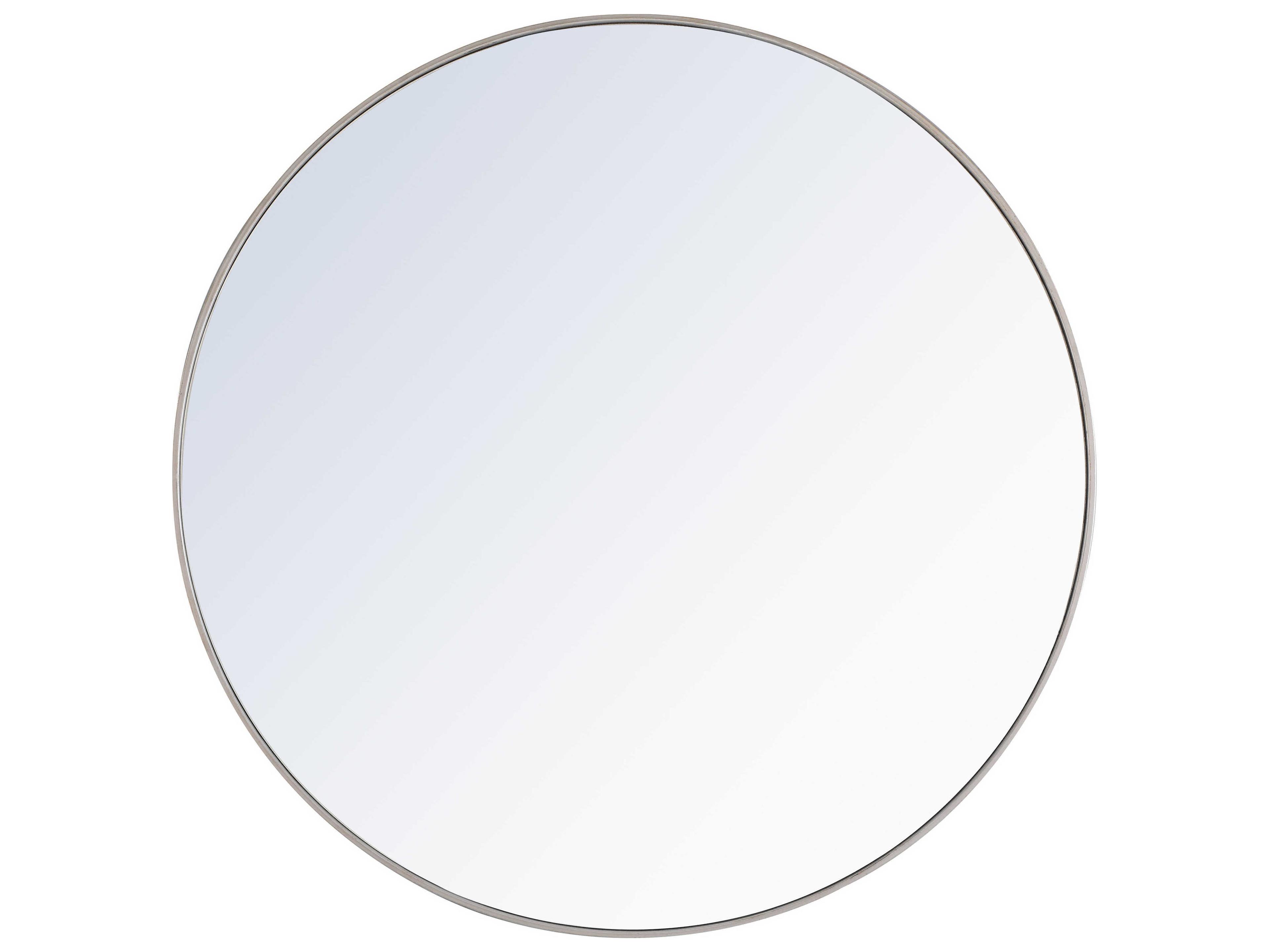 Elegant Lighting Eternity Silver Round Wall Mirror