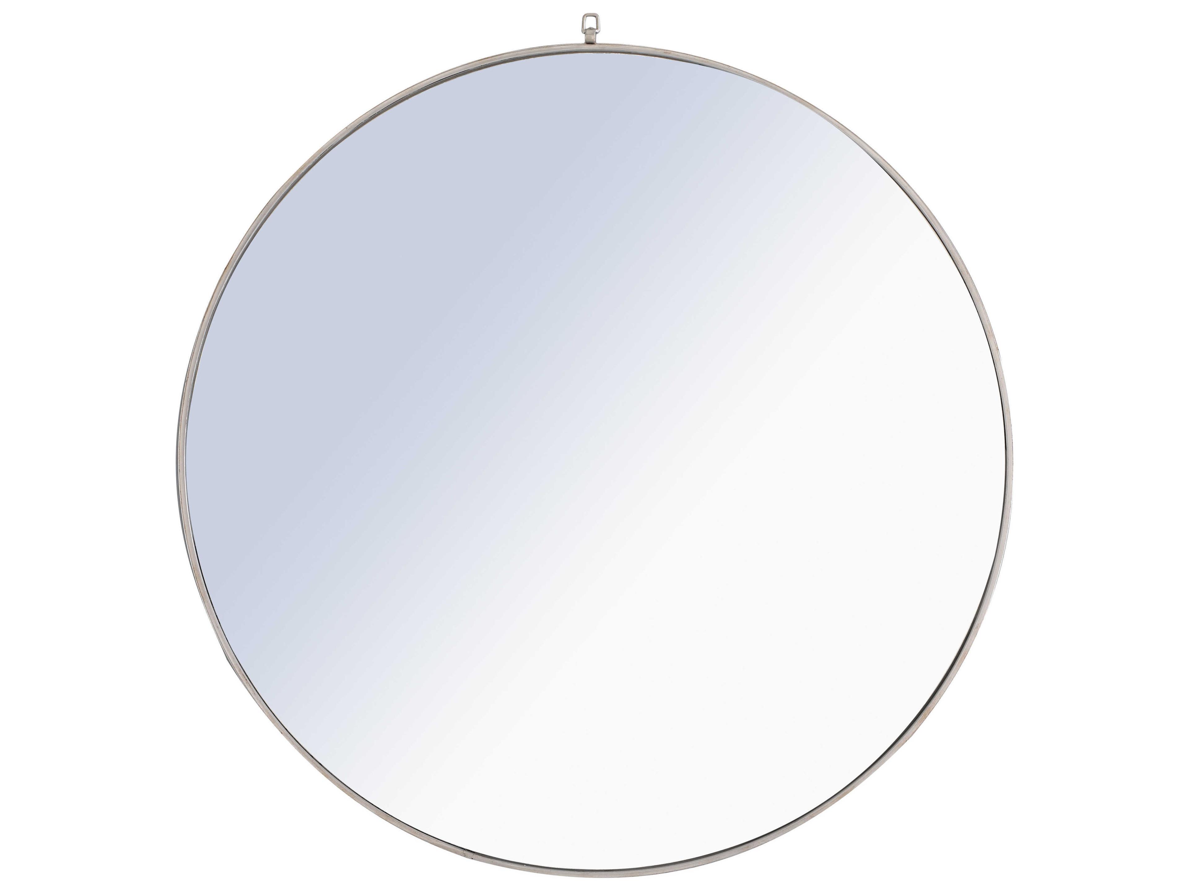 Elegant Lighting Eternity Silver Round Wall Mirror