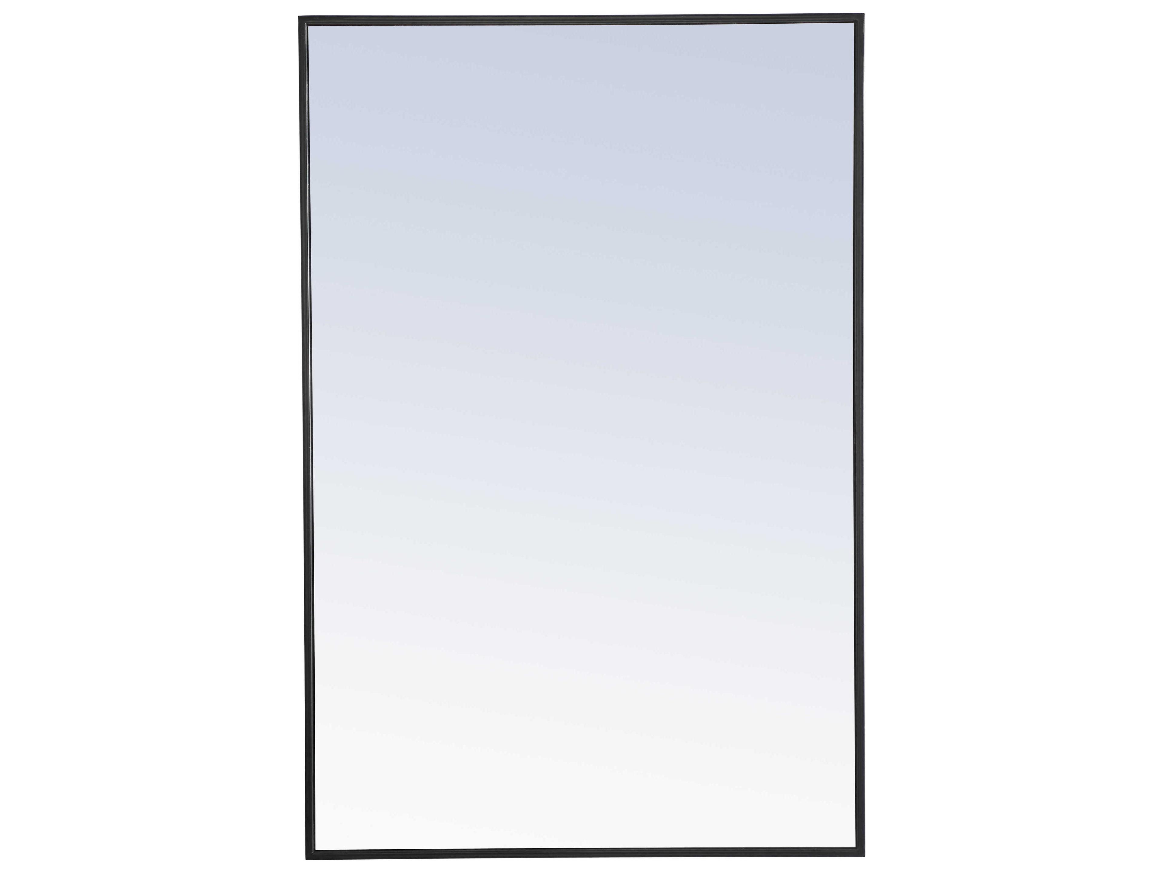Eternity Black Rectangular Wall Mirror