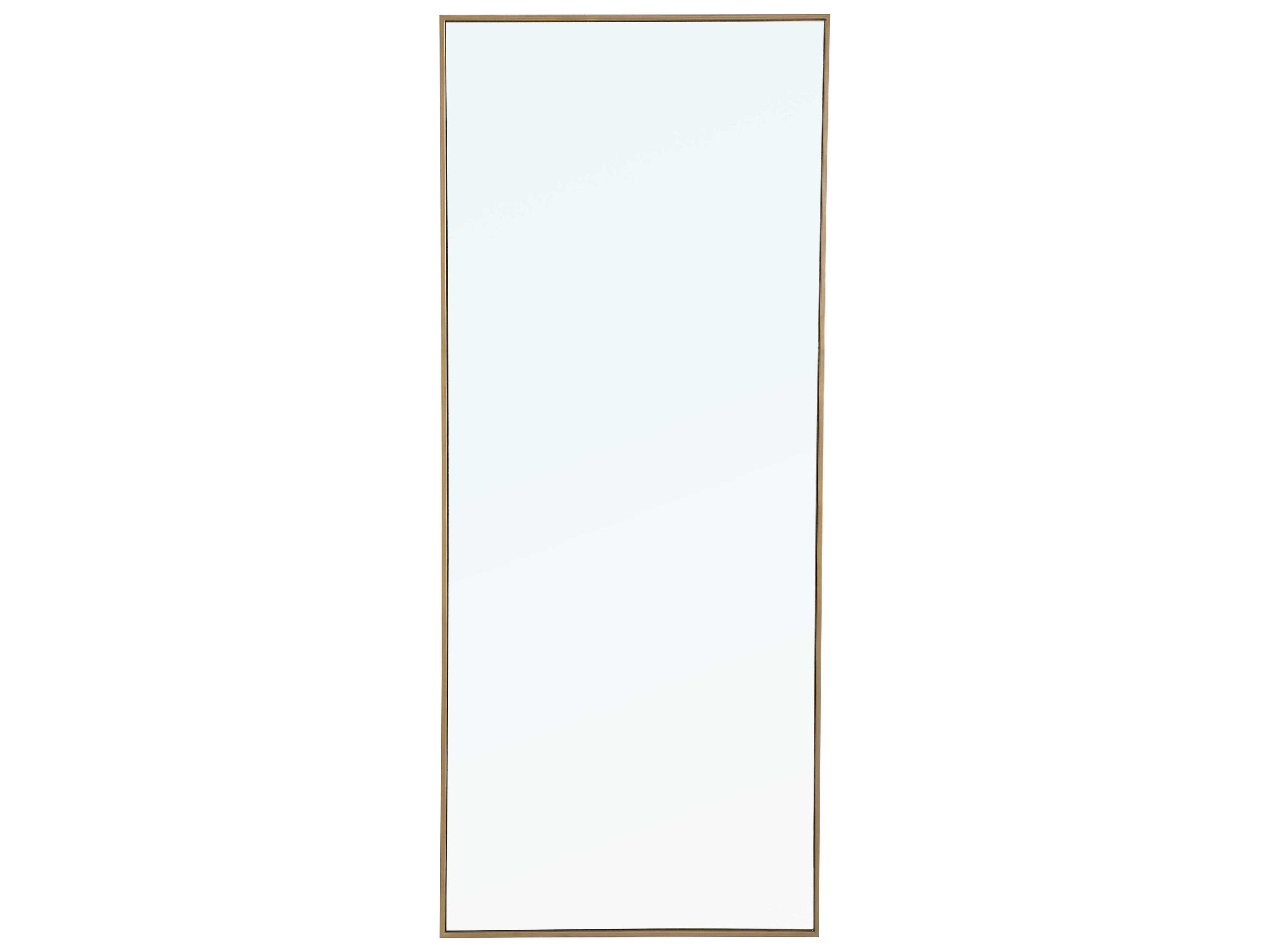 Eternity Brass Rectangular Wall Mirror
