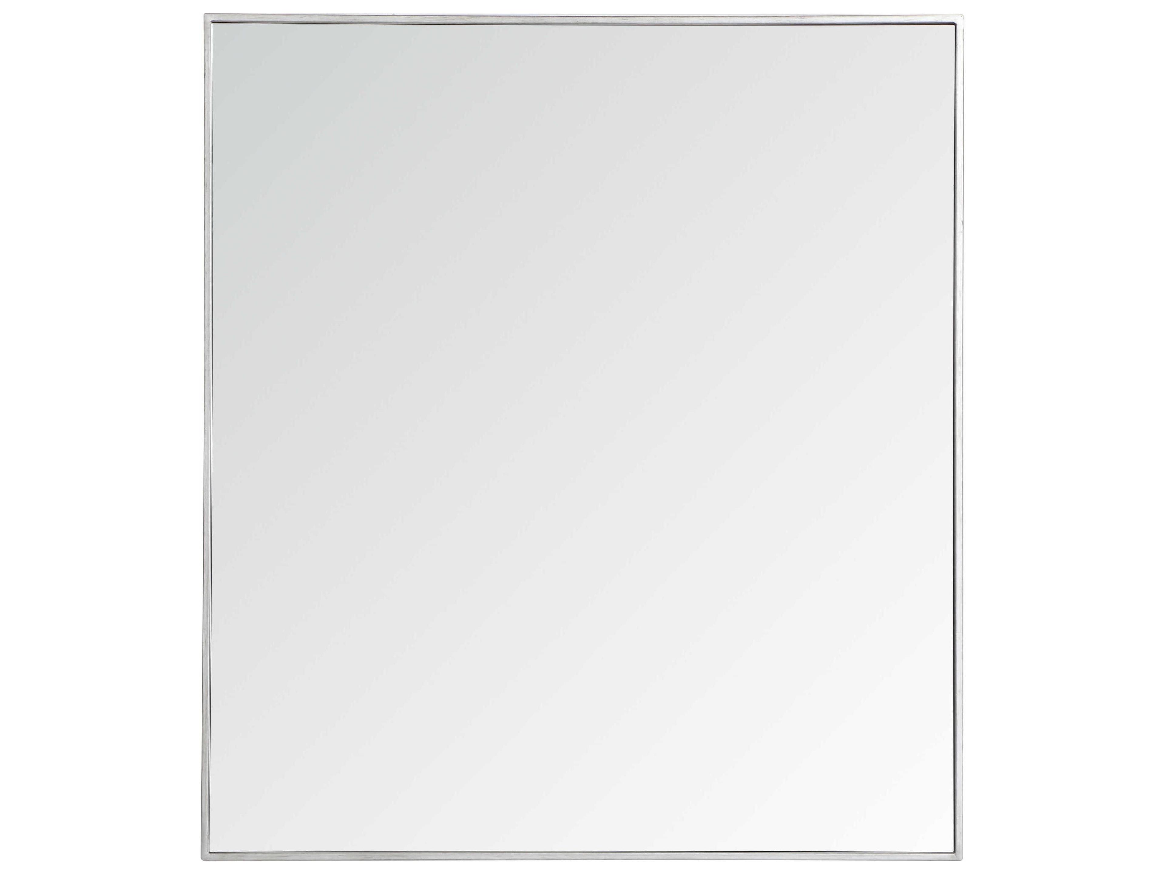 Elegant Lighting Black Rectangular Wall Mirror