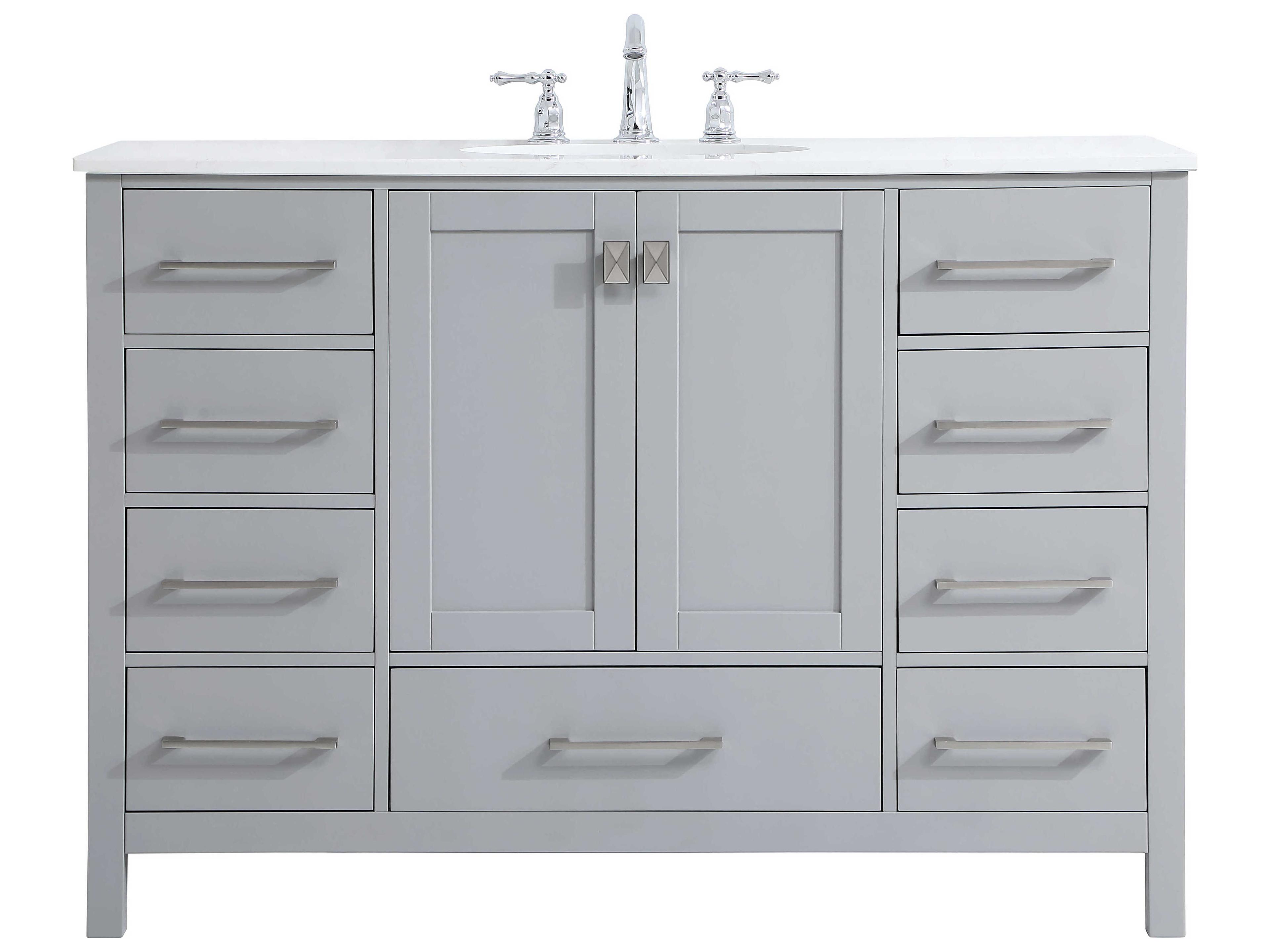 Elegant Lighting Irene Gray 48" Vanity