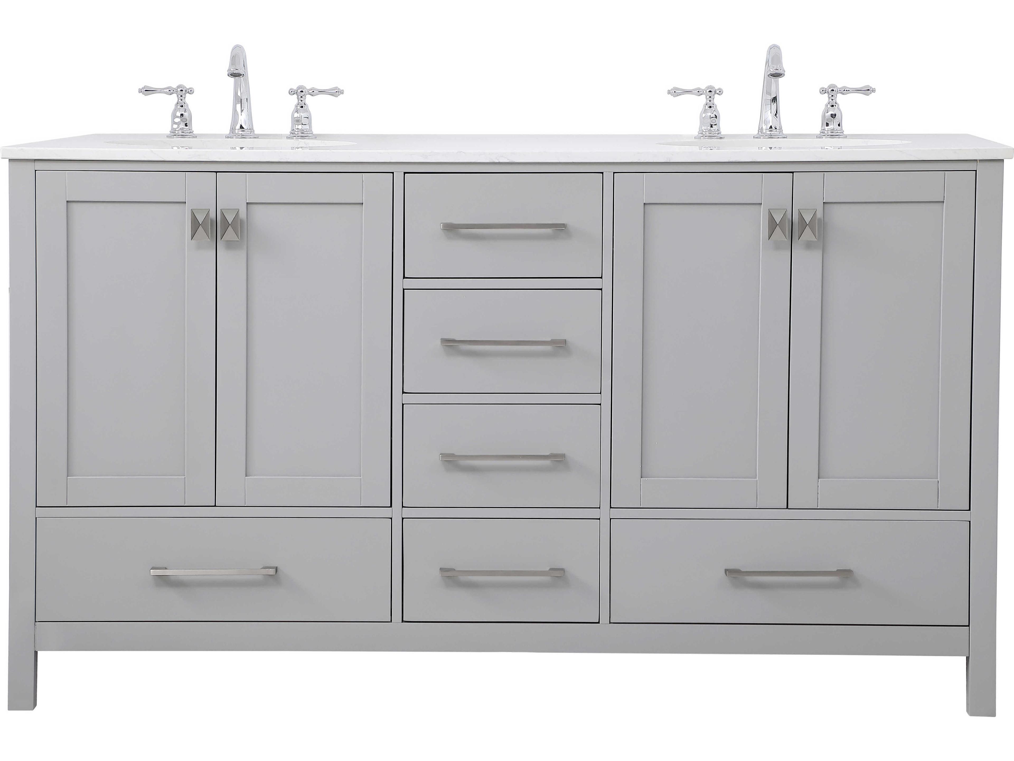 Elegant Lighting Irene Gray 60" Vanity
