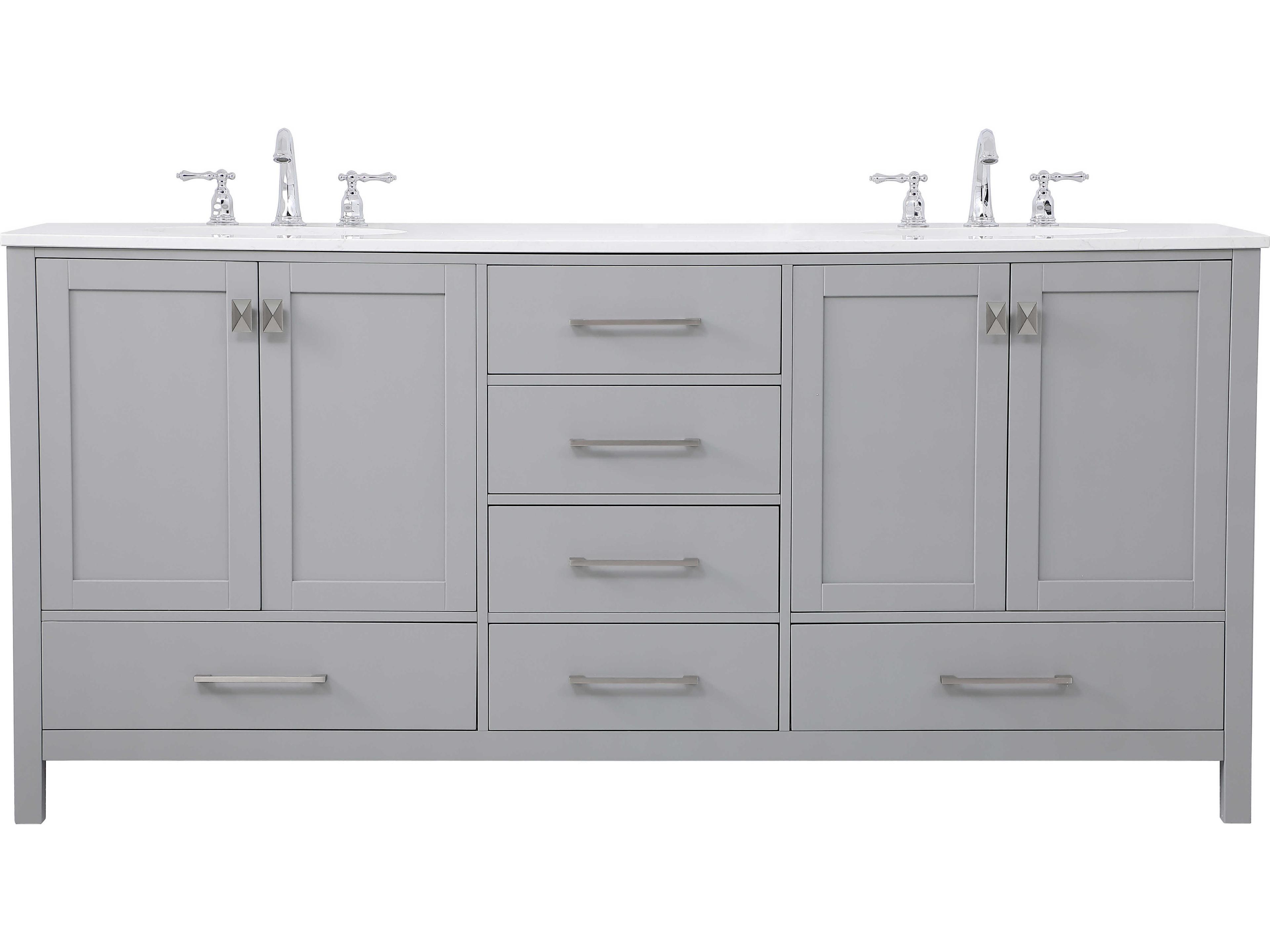 Elegant Lighting Irene Gray 72" Vanity