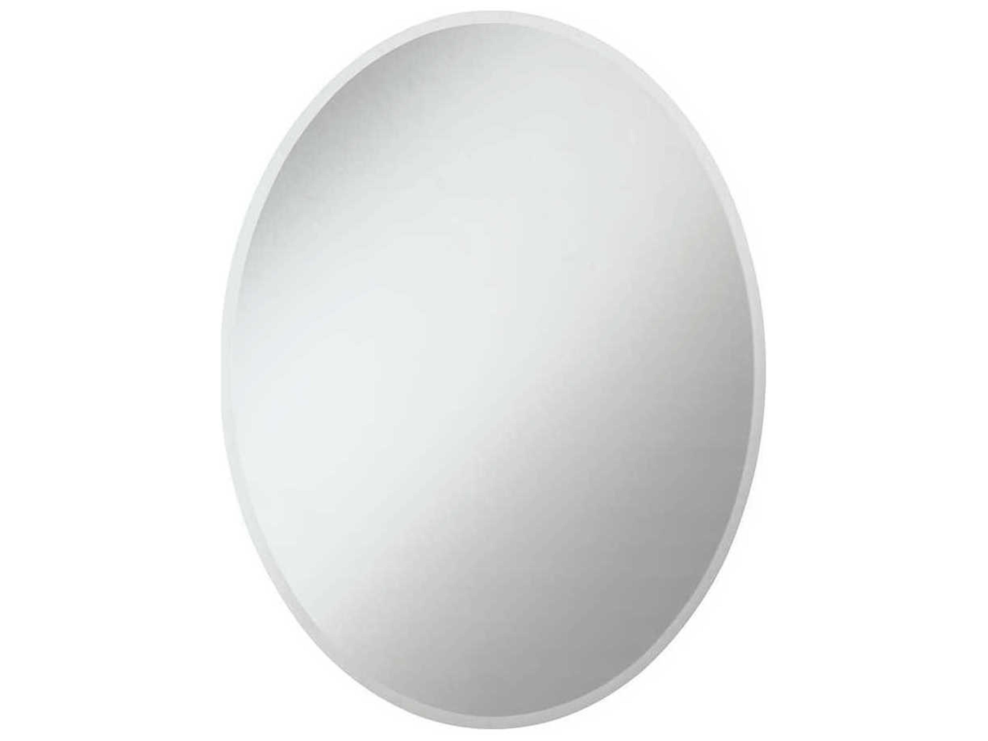 Elegant Lighting Metropolitan Clear Oval Wall Mirror